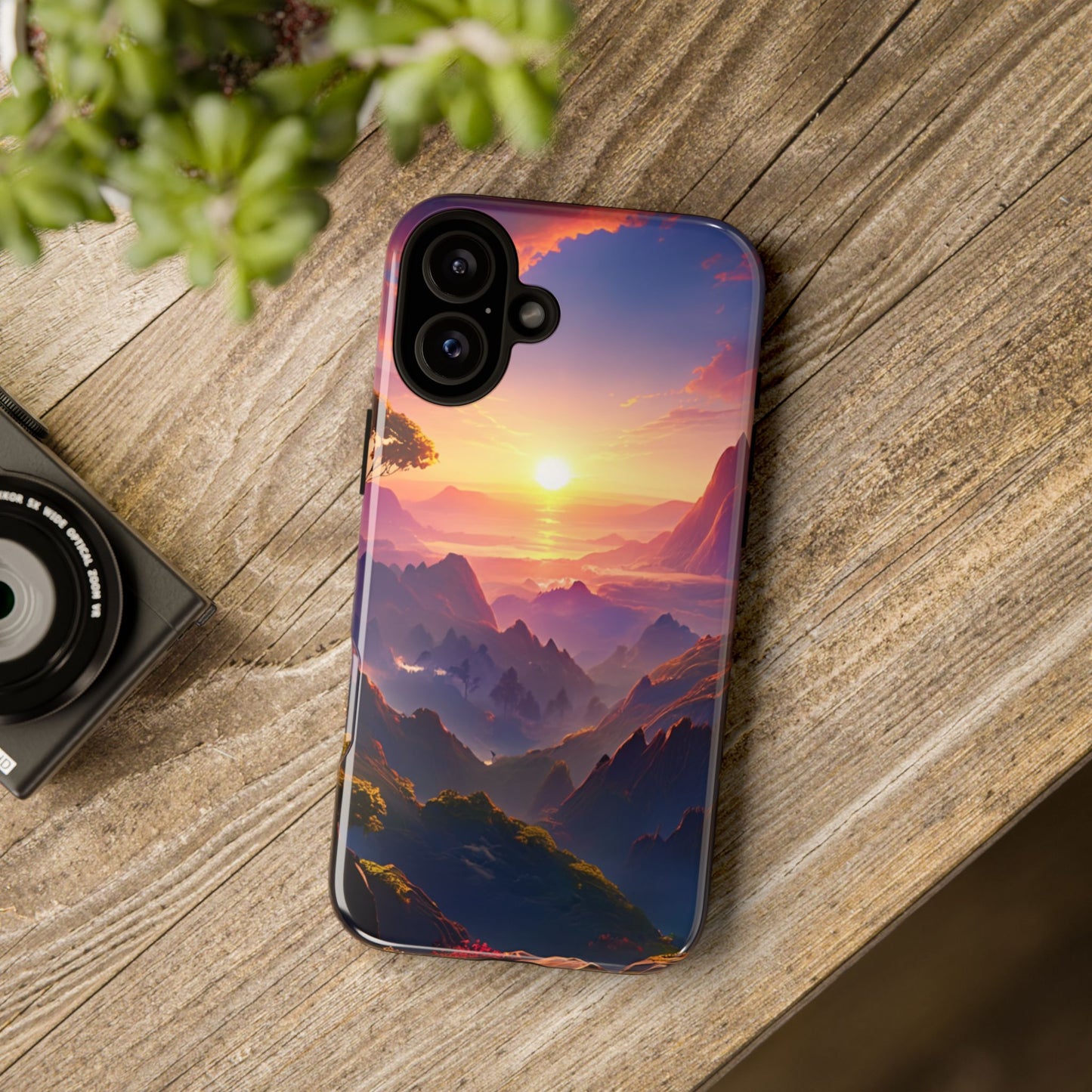 iPhone Tough Case - Artistic Sunset Landscape