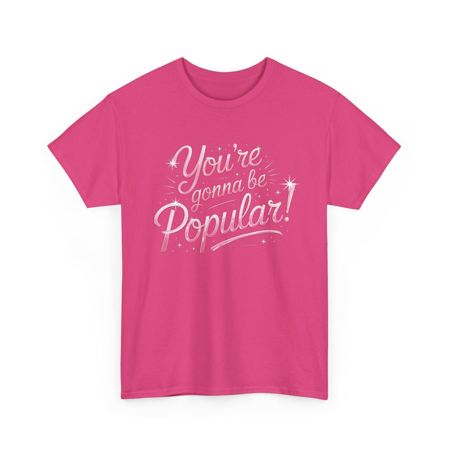 You’re Gonna Be Popular Wicked Musical Tee – Broadway Quote Shirt – Funny Retro Typography T-Shirt for Theatre Fans & Musical Lovers