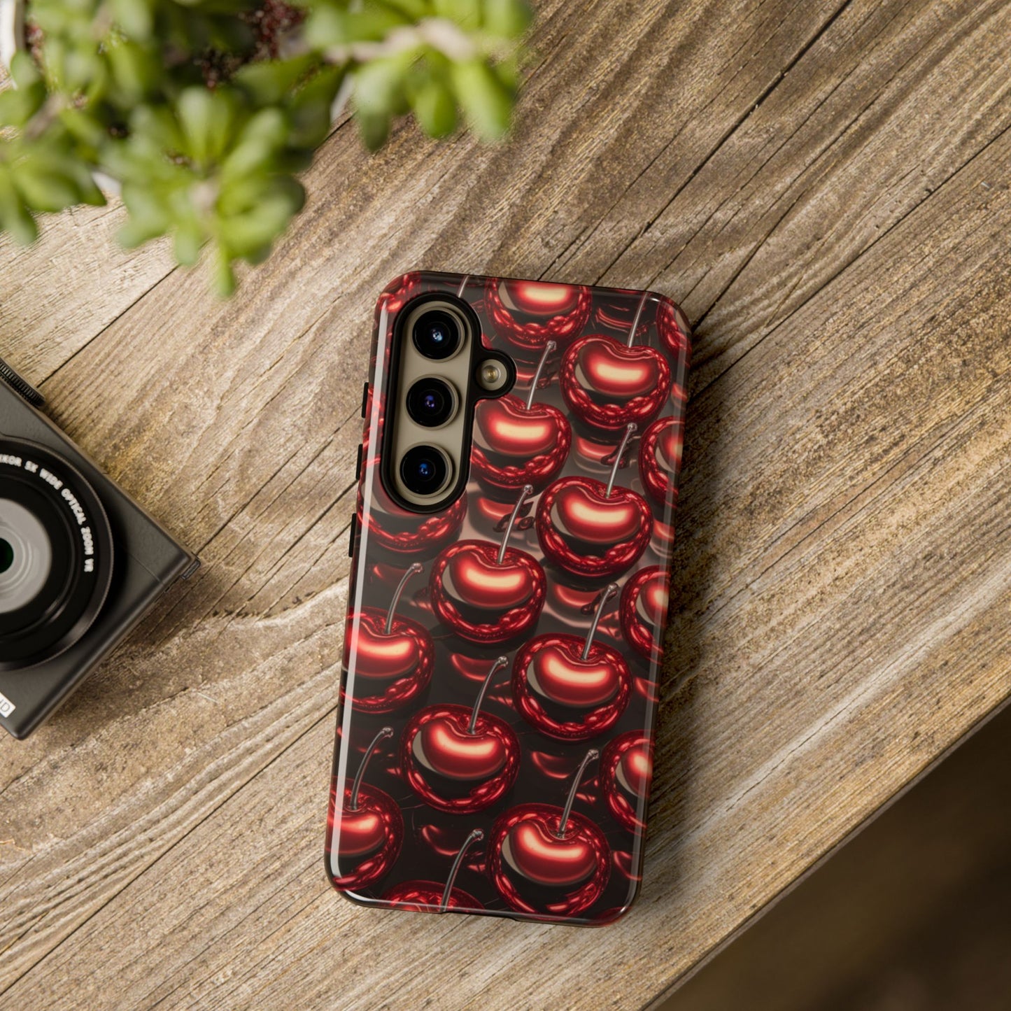Phone Case - Shiny Cherries Design for Samsung Galaxy