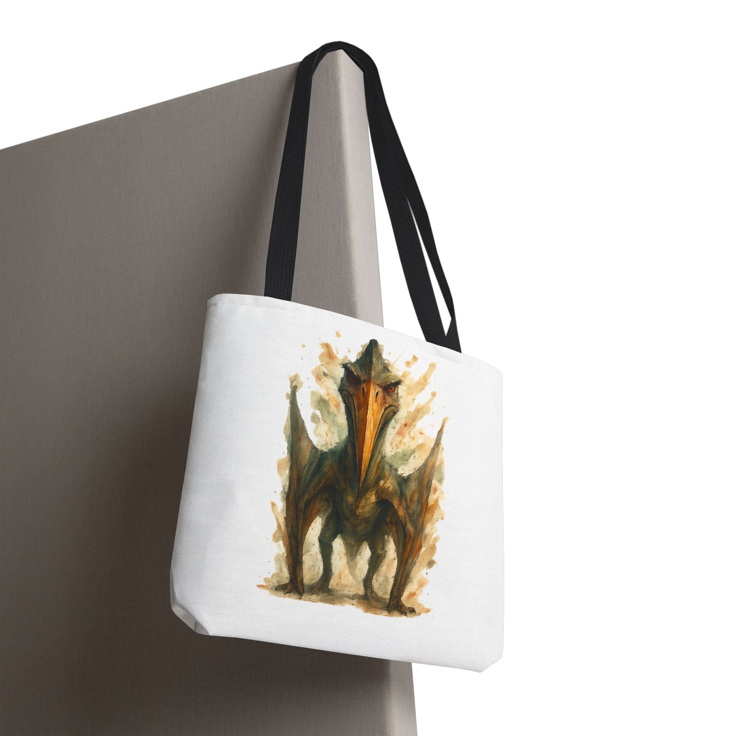 Quetzalcoatlus Tote Bag | Dinosaur Art Canvas Shopper | Prehistoric Pterosaur Gift for Dino Lovers | Eco-friendly Reusable Bag Jurassic Tote