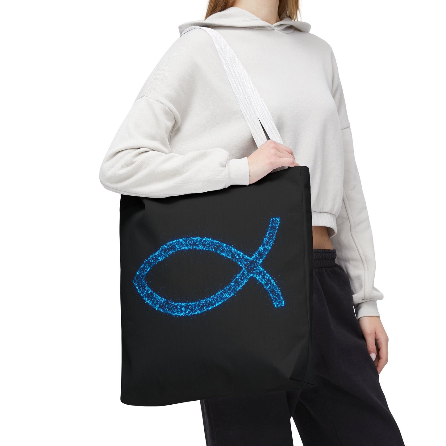 Sparkling Fish Symbol Tote Bag - Inspirational Vibes