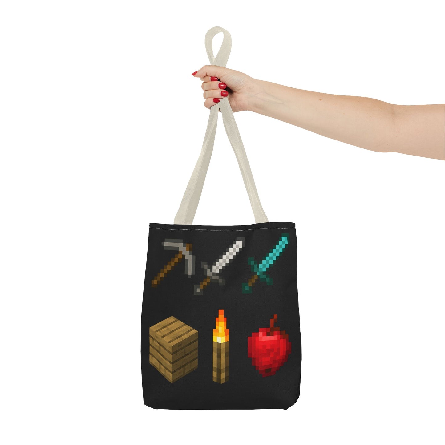 Minecraft Inspired Tote Bag Adventure Awaits Shopping Bag Reusable Tote Summer Bag