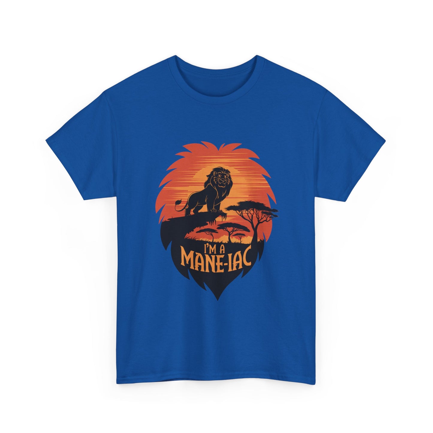 I’m a Mane-iac Lion Classic Fit Tee – Clean Stylized Animal Art, Funny Mane Pun, Everyday Quiet Luxury, Perfect for Smart Casual Looks