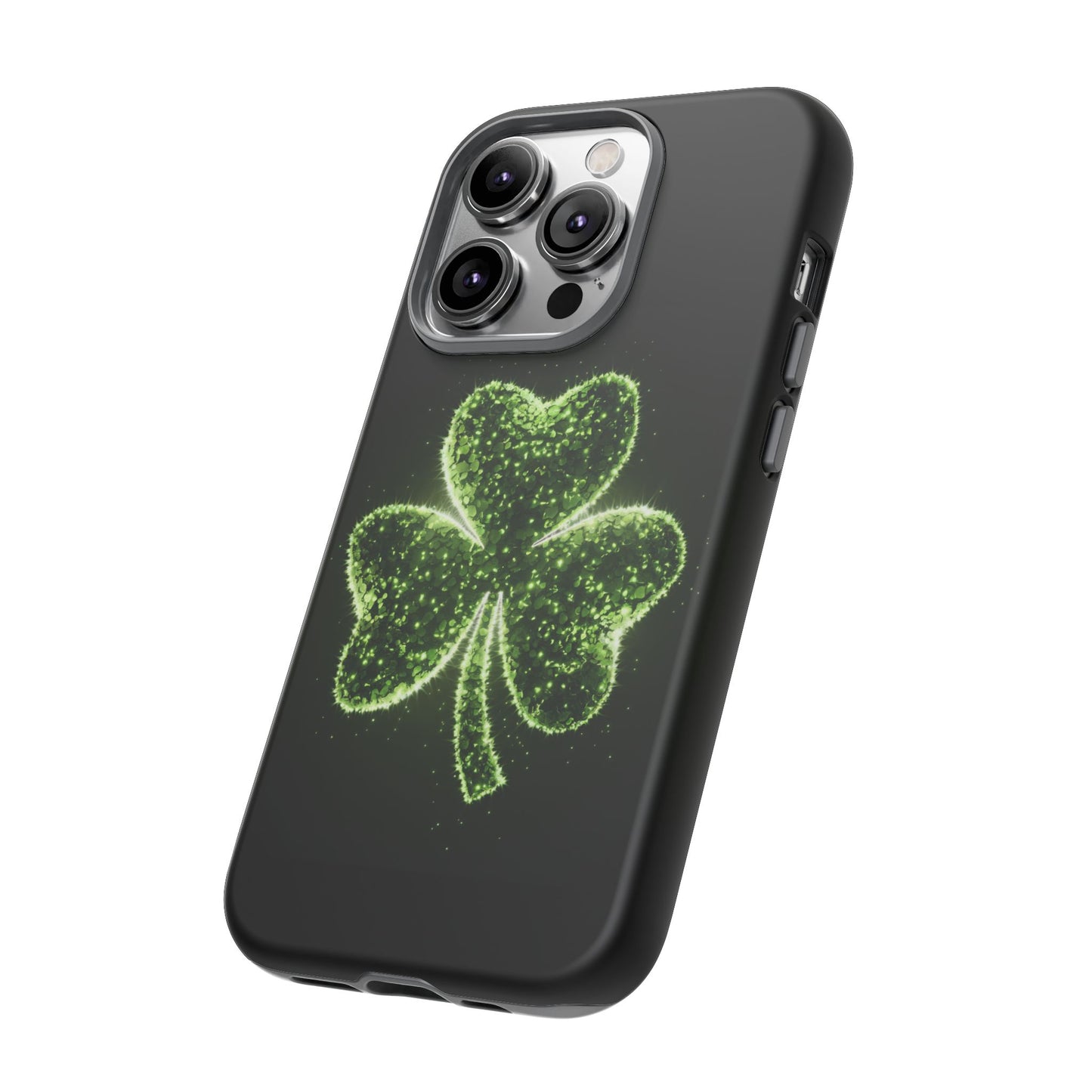 iPhone Tough Case - Shiny Shamrock Design
