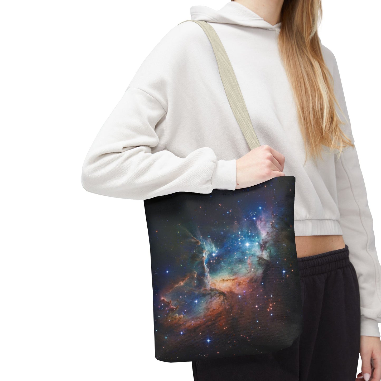 Space Galactic Tote Bag Starry Bag Reusable Tote Cosmic Bag Shopping Bag