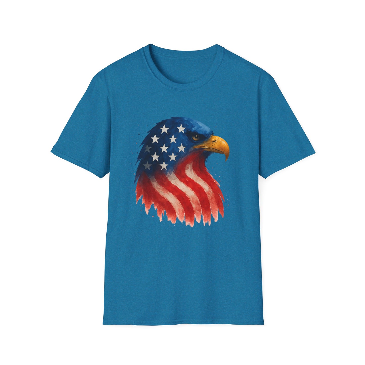 American Flag Eagle Shirt - 4th of July Patriotic Tee - USA Freedom T-Shirt - Independence Day Shirt - Bald Eagle Graphic Tee
