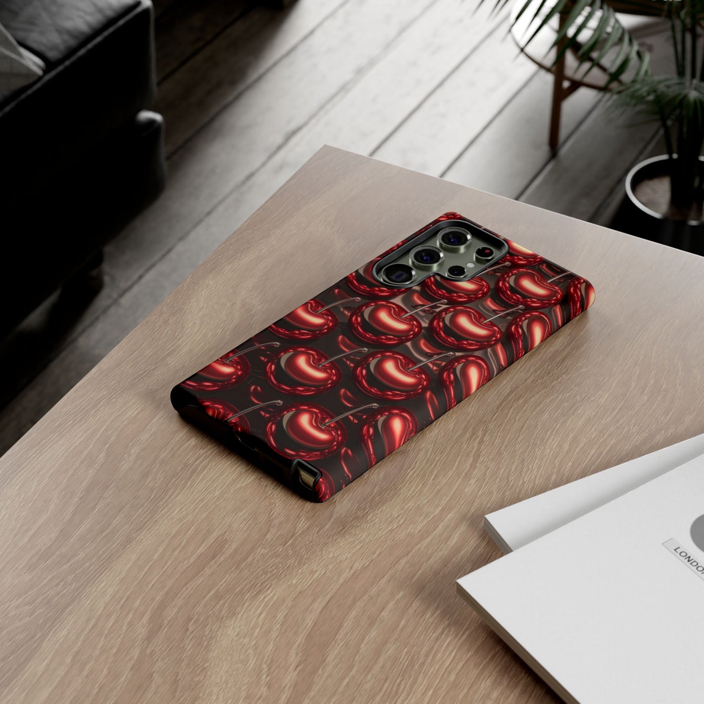 Phone Case - Shiny Cherries Design for Samsung Galaxy