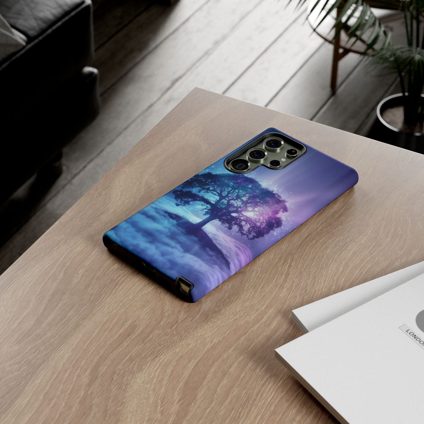 Samsung Phone Case - Dreamy Tree in the Clouds Design