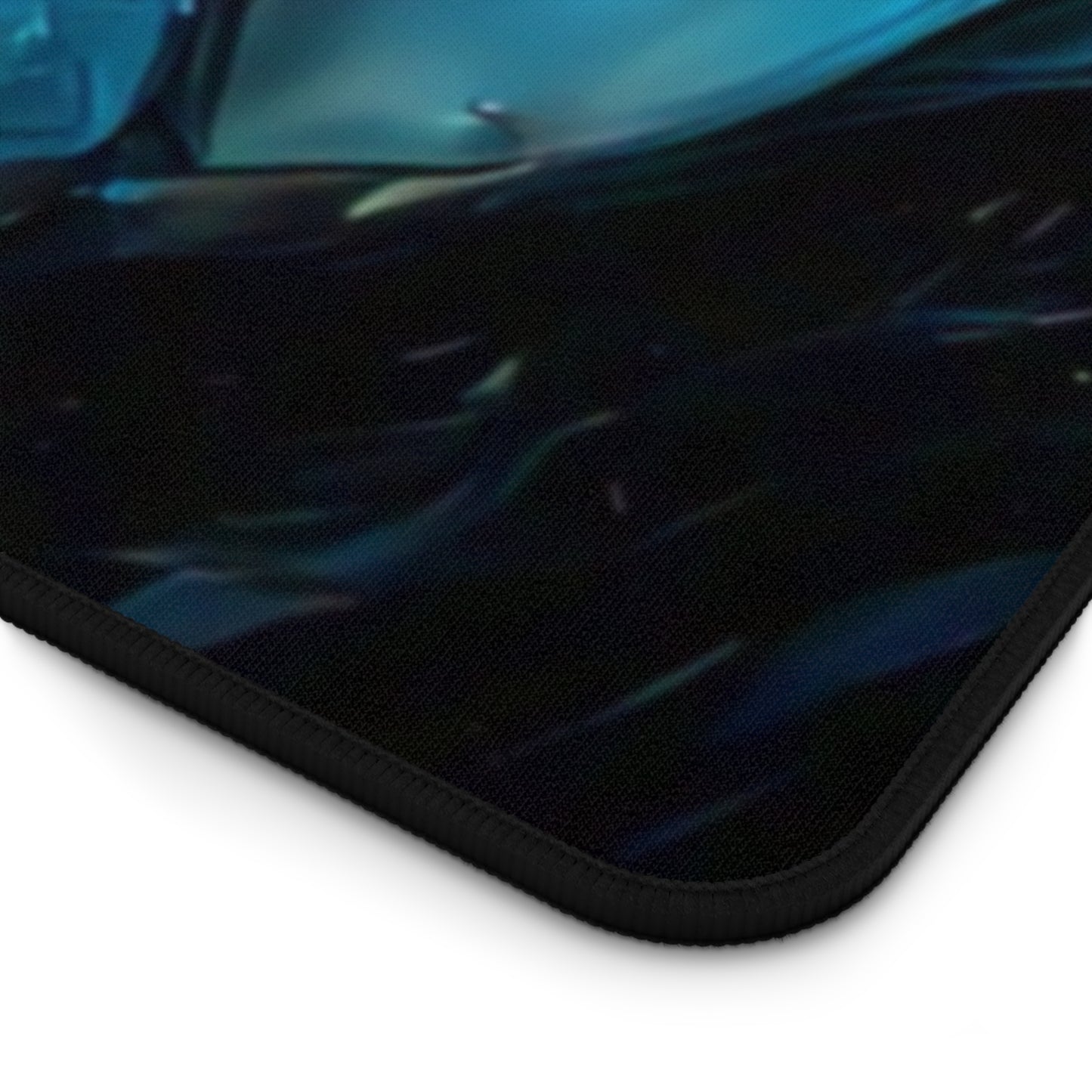 Elegant Blue Marble Desk Mat – Stylish Office Decor for Home and Workspaces