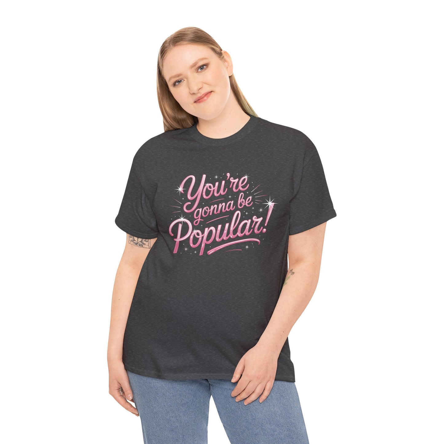You’re Gonna Be Popular Wicked Musical Tee – Broadway Quote Shirt – Funny Retro Typography T-Shirt for Theatre Fans & Musical Lovers