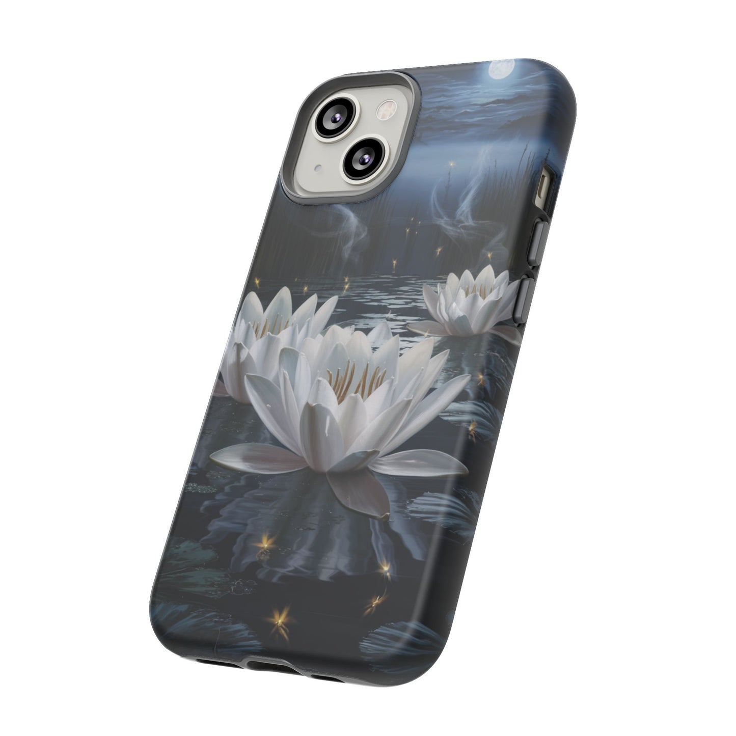 iPhone Case - Water Lilies Moonlight Design