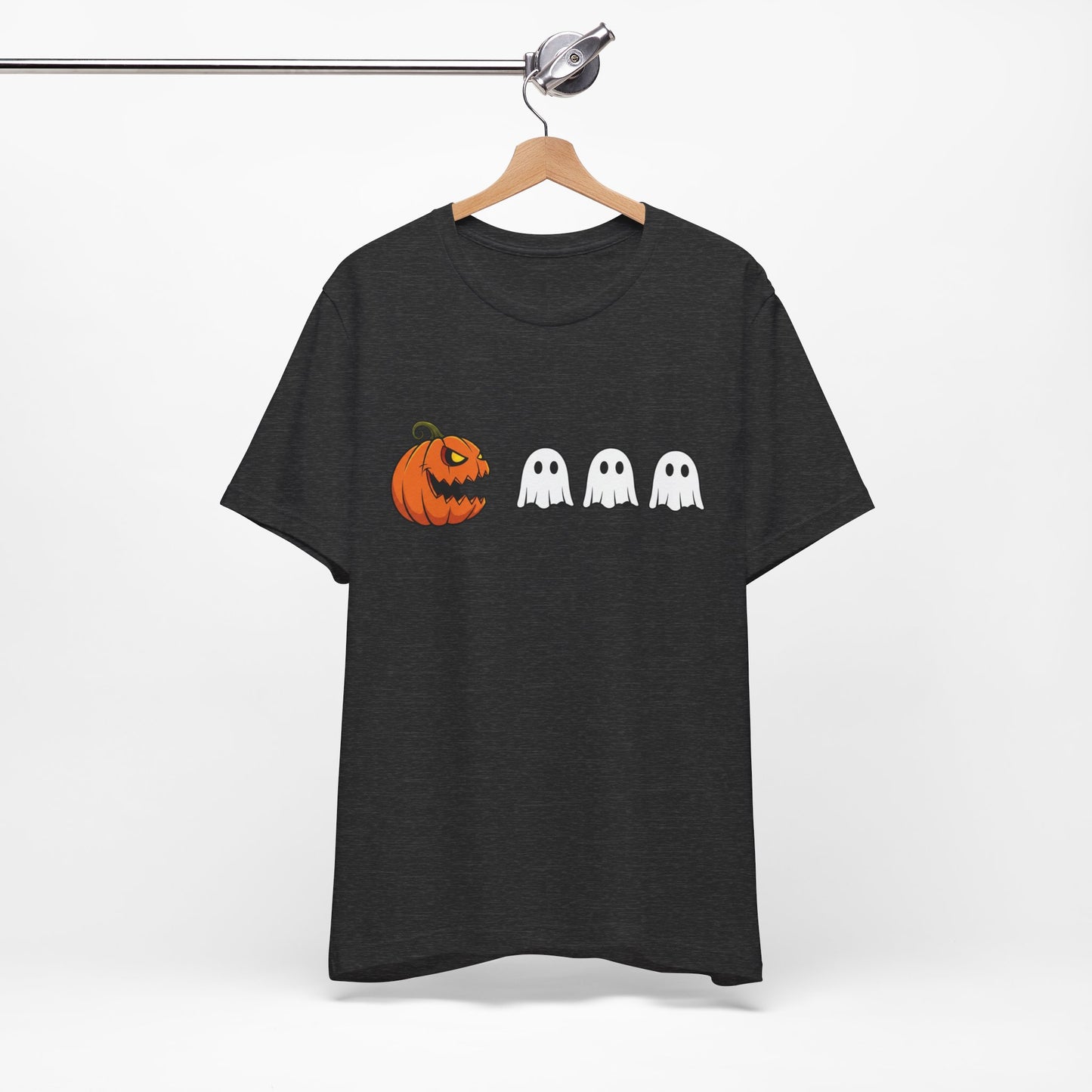 Pumpkin Pac-Man Shirt, Halloween Arcade Tee, Pumpkin Chase Ghosts Tee, Retro Gaming Halloween, Spooky Season Shirt, Vintage Game Pumpkin Top