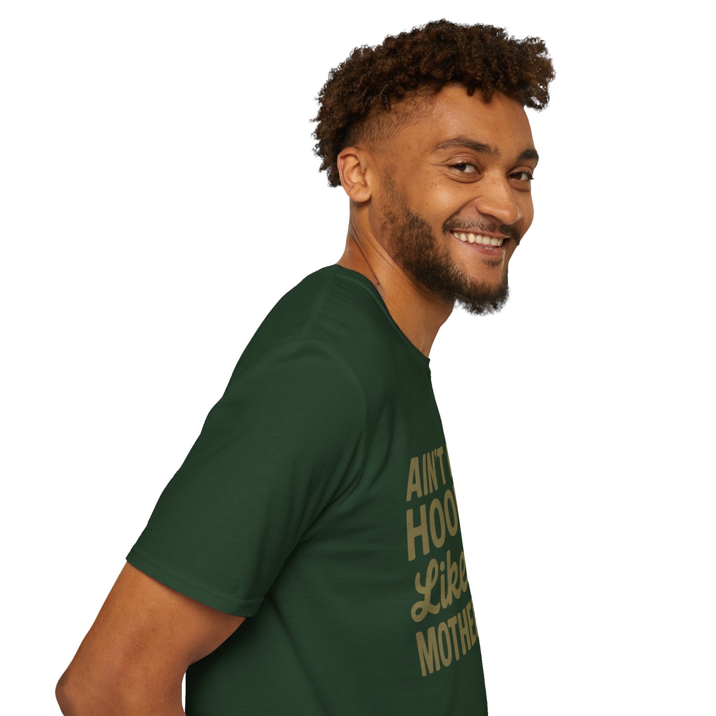 Ain't No Hood Like Motherhood T-Shirt - Unisex Softstyle Tee for Moms Mother's Day Gift