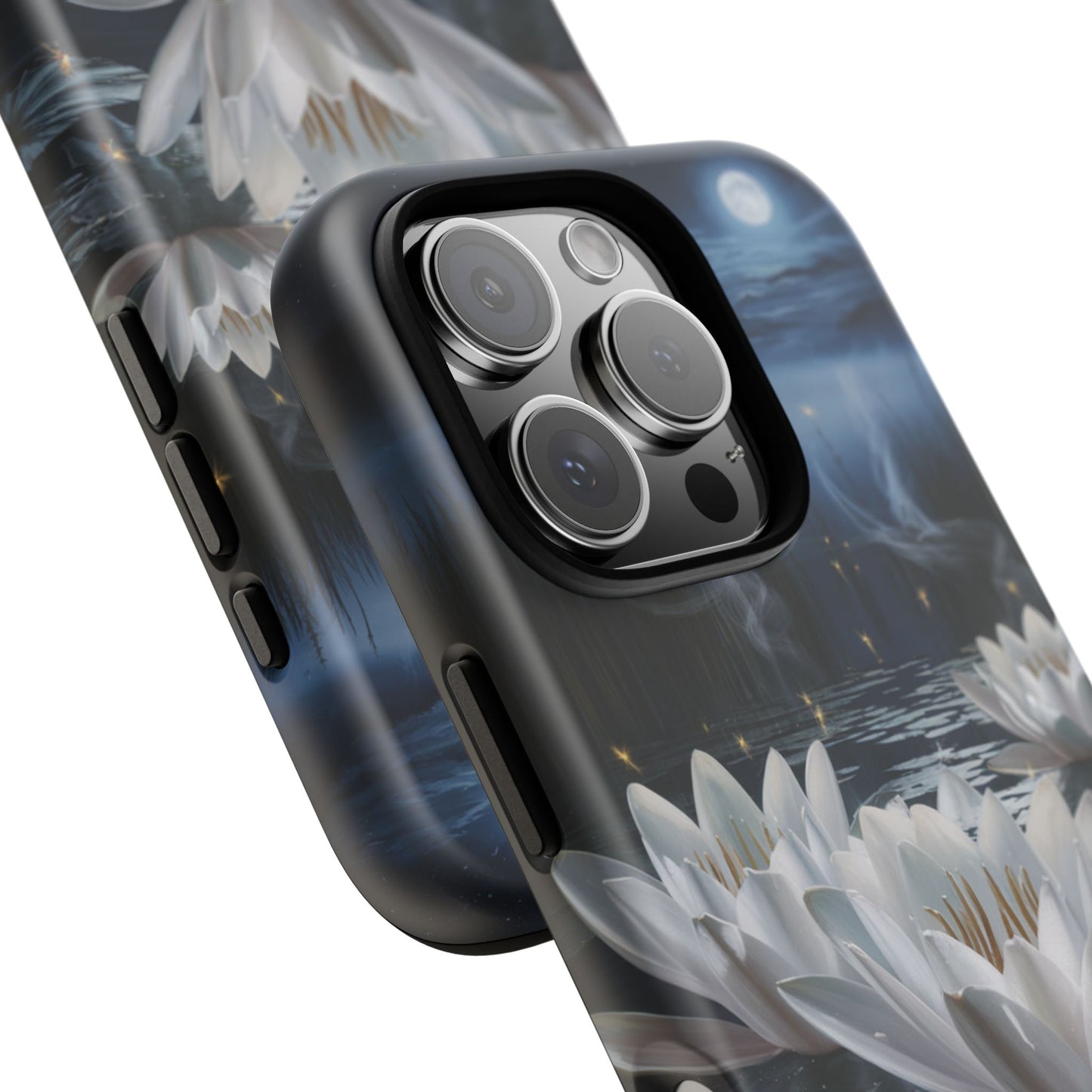 iPhone Case - Water Lilies Moonlight Design