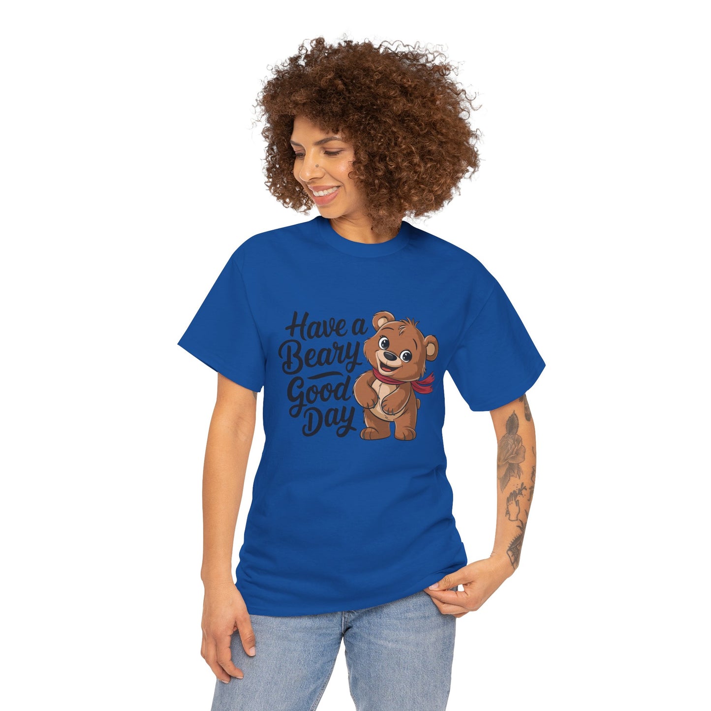 Have a Beary Good Day T-Shirt – Cute Bear Graphic Tee, Punny Animal Shirt, Funny Animal Lover Gift, Happy Positive Vibes Graphic T-Shirt