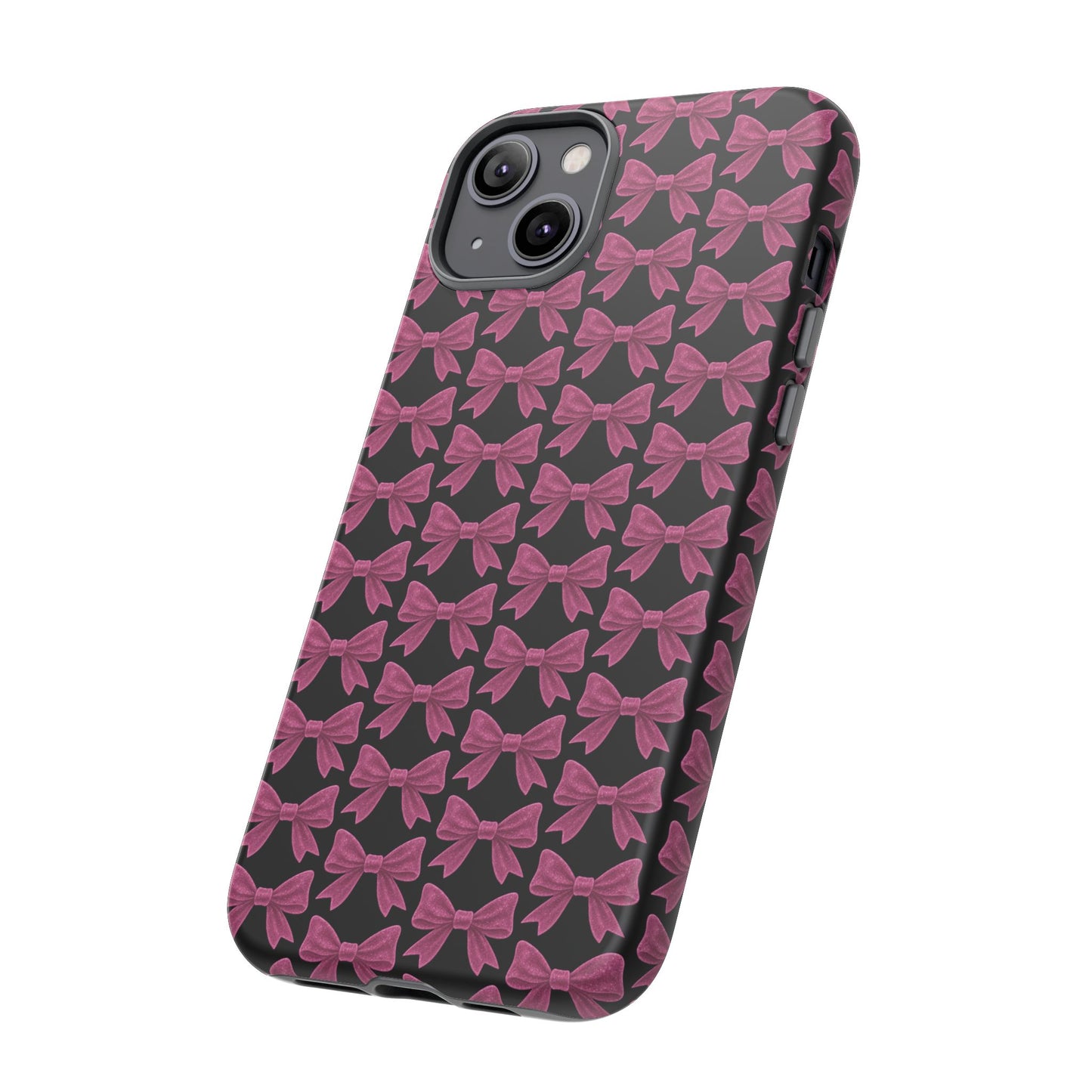 Pink Bow iPhone Case Coquette Aesthetic Phone Cover Glossy Y2K Girly Case Soft Girl Tech Accessory Cute iPhone Gift for Her