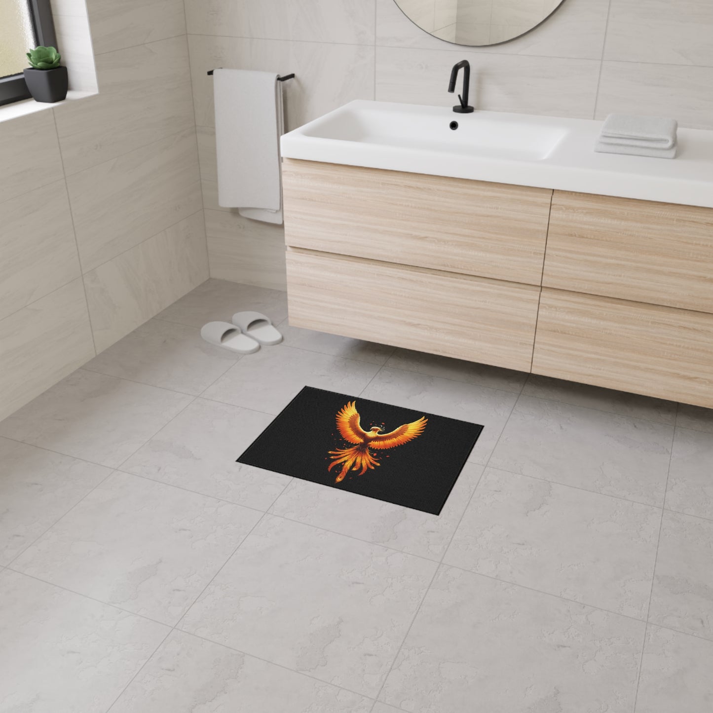 Phoenix Fire Floor Mat Welcome Mat for Home & Office Decor Fire Bird Door Mat Phoenix Welcome Mat Home Decor