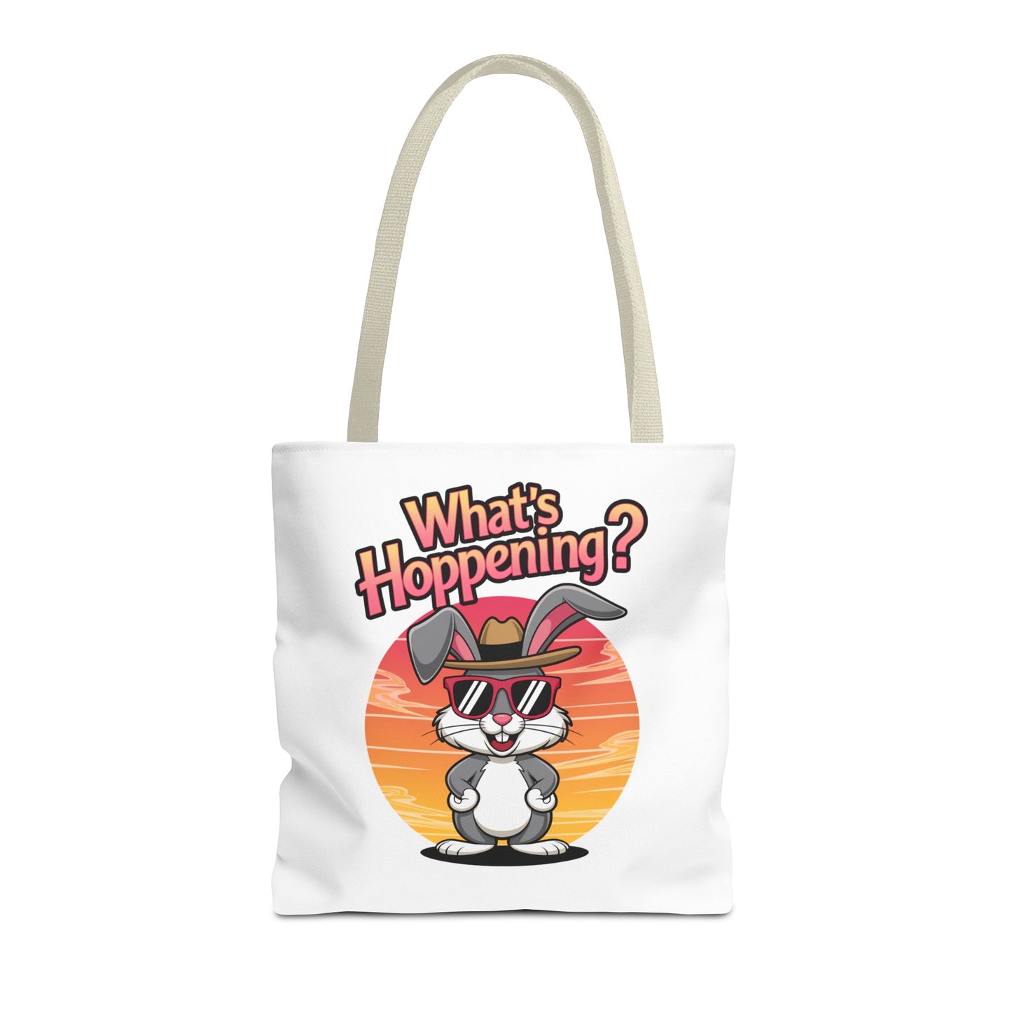 Bunny Tote Bag - 'What's Hoppening'