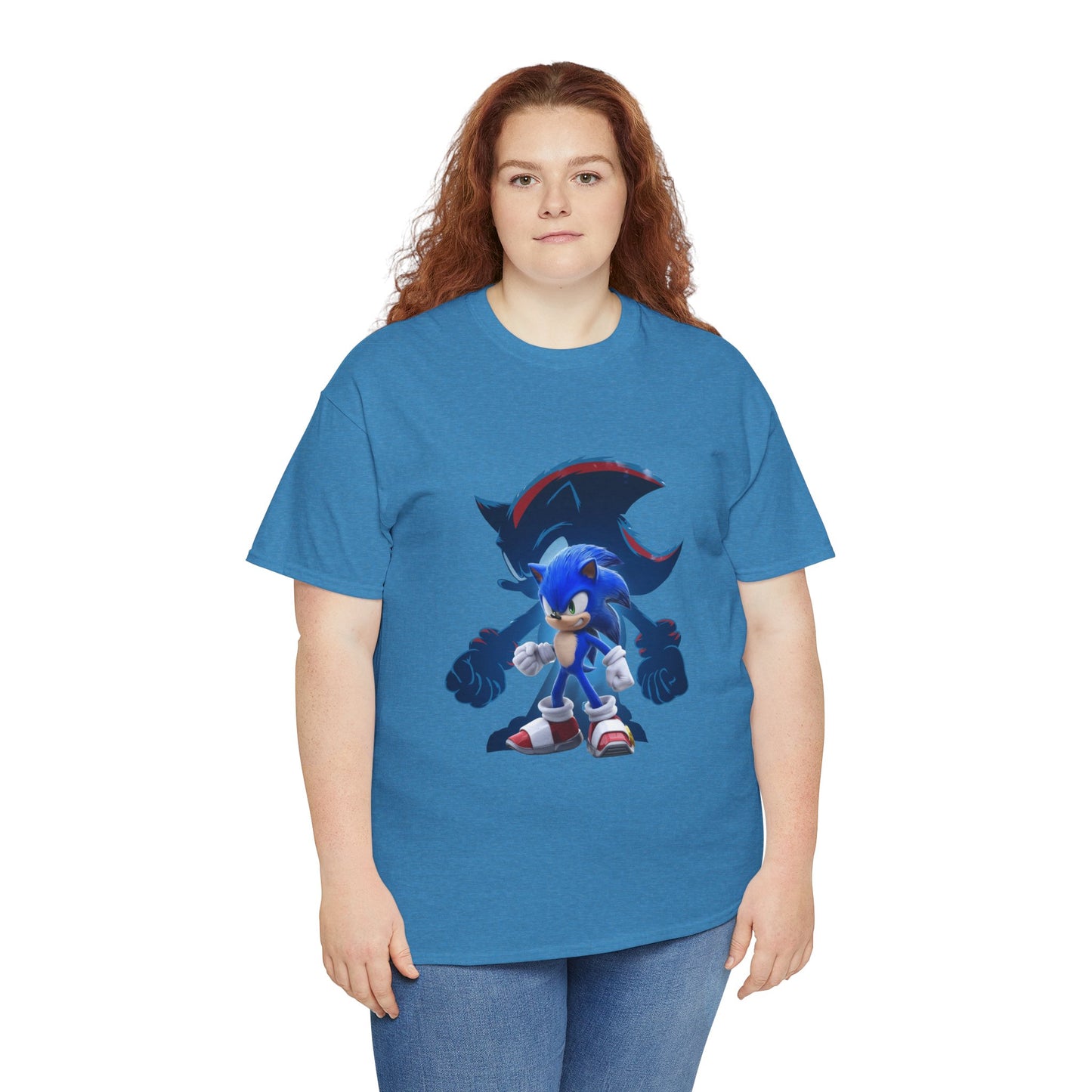 Blue Speed Hero Graphic Tee | Retro Gaming Legend T-Shirt | Fan Inspired Gamer Apparel | Cool Vintage Style Unisex Shirt for Adults & Teens