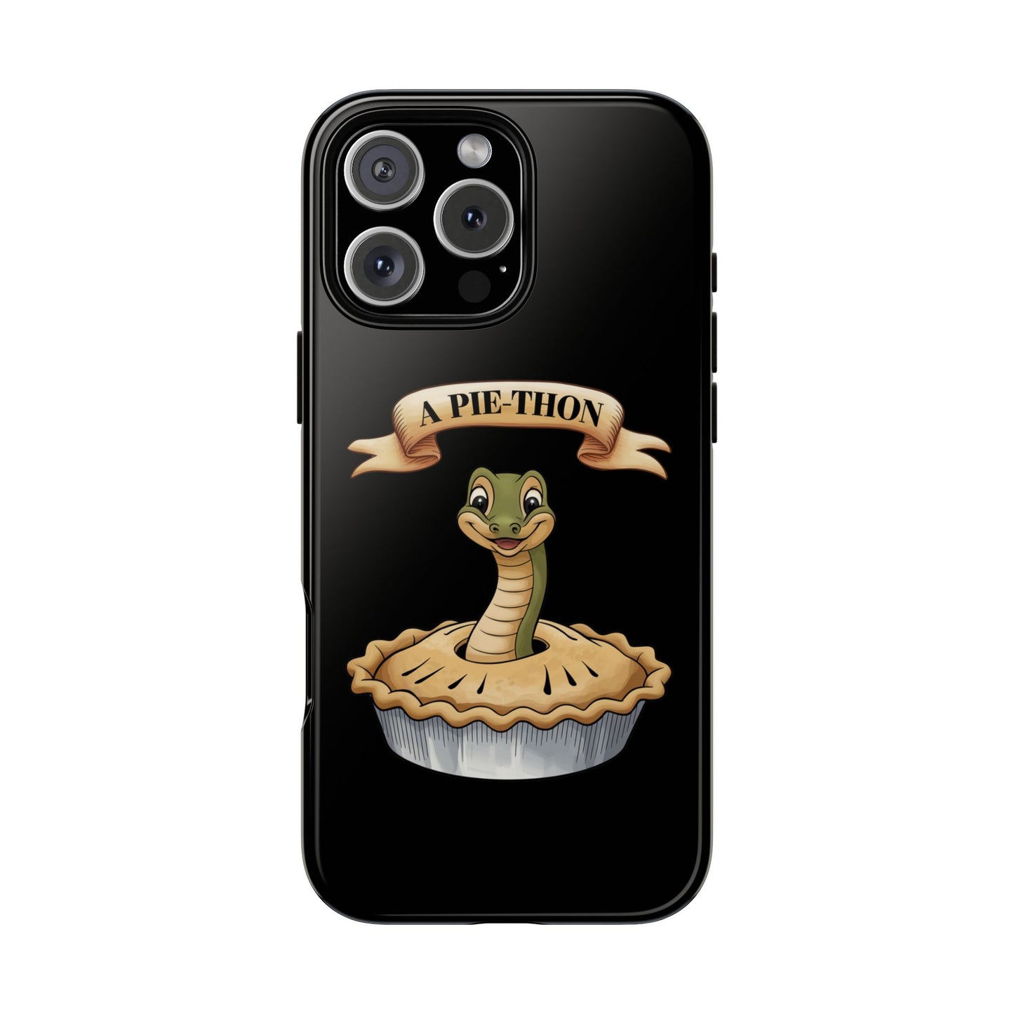 iPhone Case - 'Pie-Thon' Snake Pie Funny Tough Case
