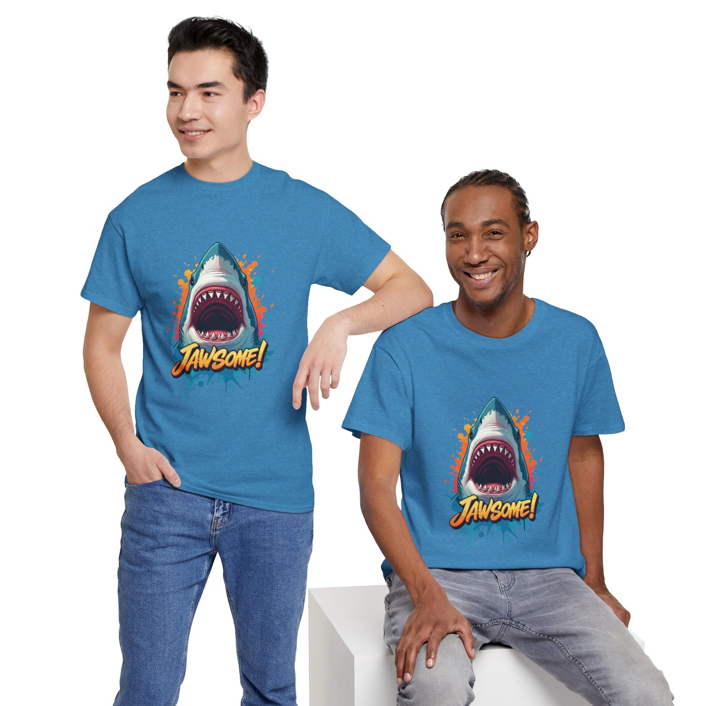 Jawsome Shark Graphic Tee | Fun Ocean Shark T-Shirt, Summer Beach Shirt, Shark Lover Gift, Trending Shark Week Apparel, Cute Marine Life Tee