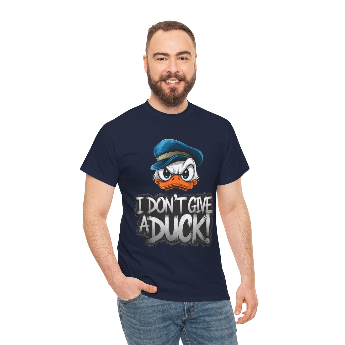 I Don’t Give a Duck Shirt – Funny Grumpy Duck Tee – Sarcastic Animal Graphic Shirt – Unisex Gift for Duck Lovers & Meme Fans