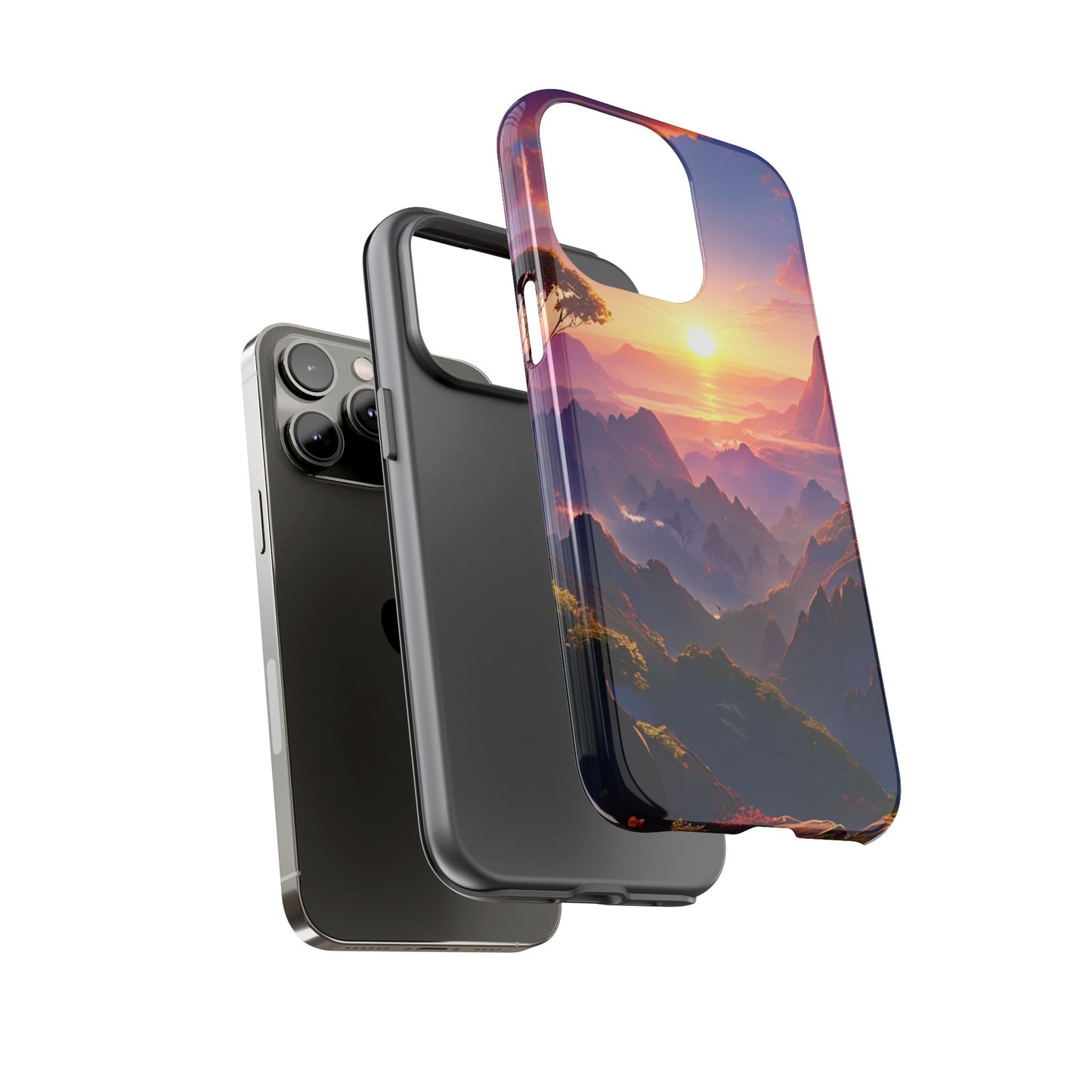 iPhone Tough Case - Artistic Sunset Landscape