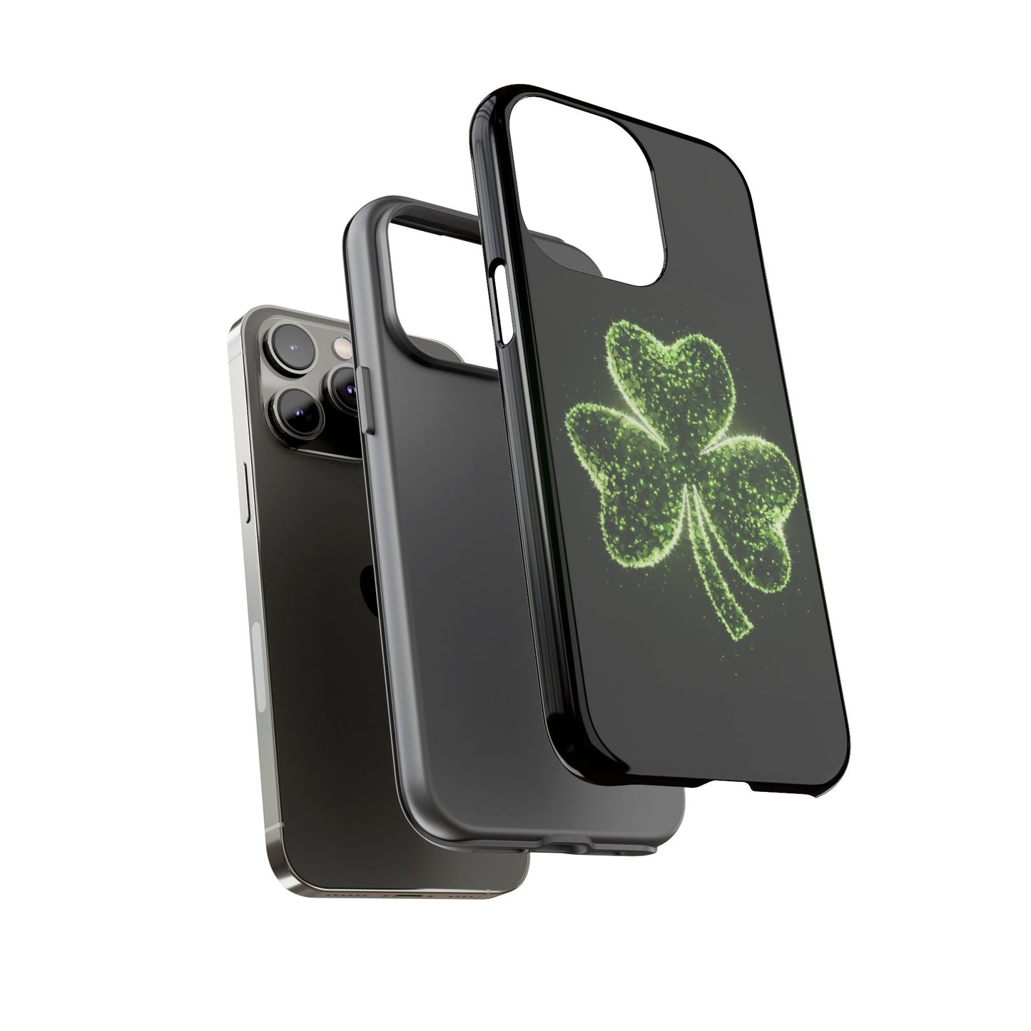 iPhone Tough Case - Shiny Shamrock Design