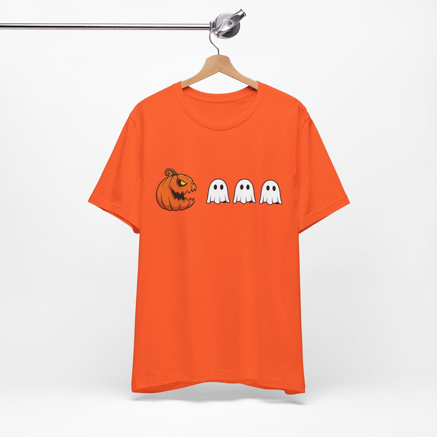 Pumpkin Pac-Man Shirt, Halloween Arcade Tee, Pumpkin Chase Ghosts Tee, Retro Gaming Halloween, Spooky Season Shirt, Vintage Game Pumpkin Top
