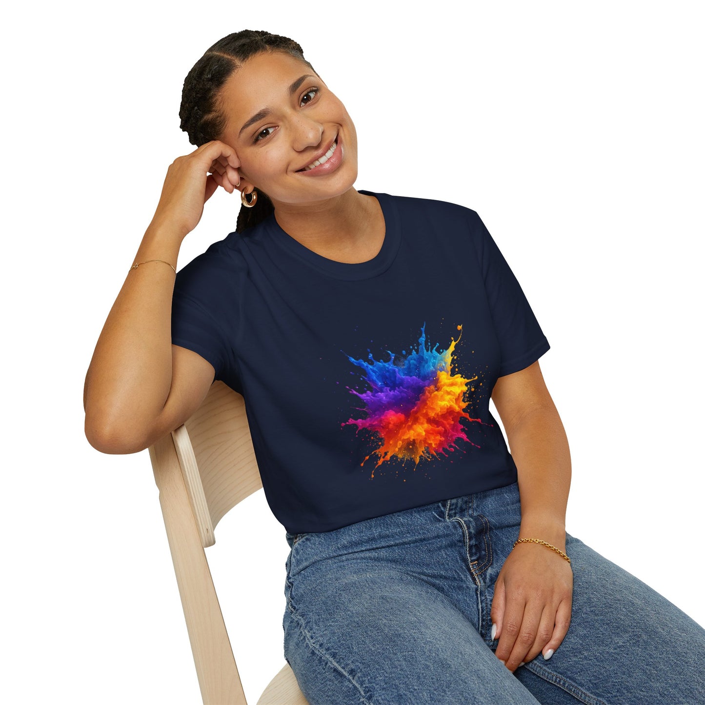 Color Burst Paint Splash Shirt – Vibrant Abstract Art Tee for Creatives & Color Lovers Colorful Apparel