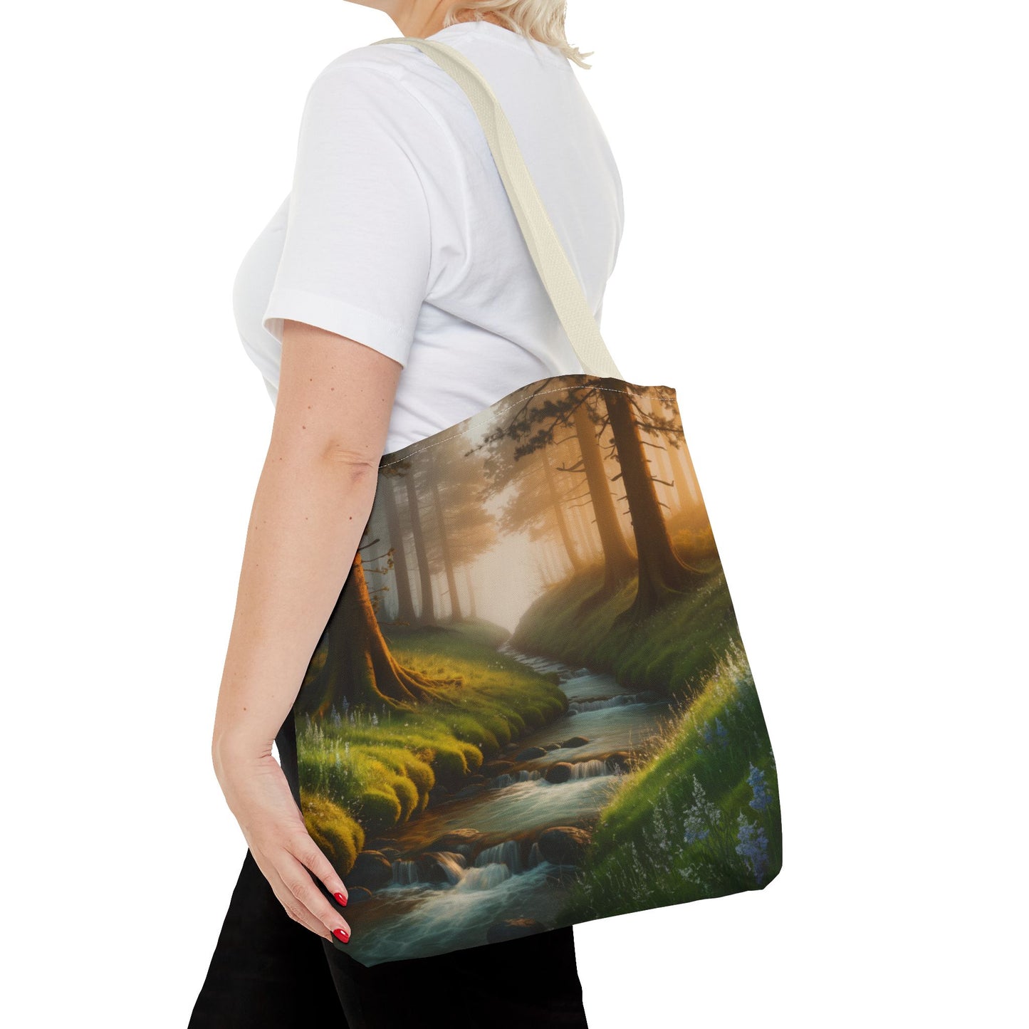 Nature Stream Tote Bag Shopping Bag Reusable Tote Nature Bag