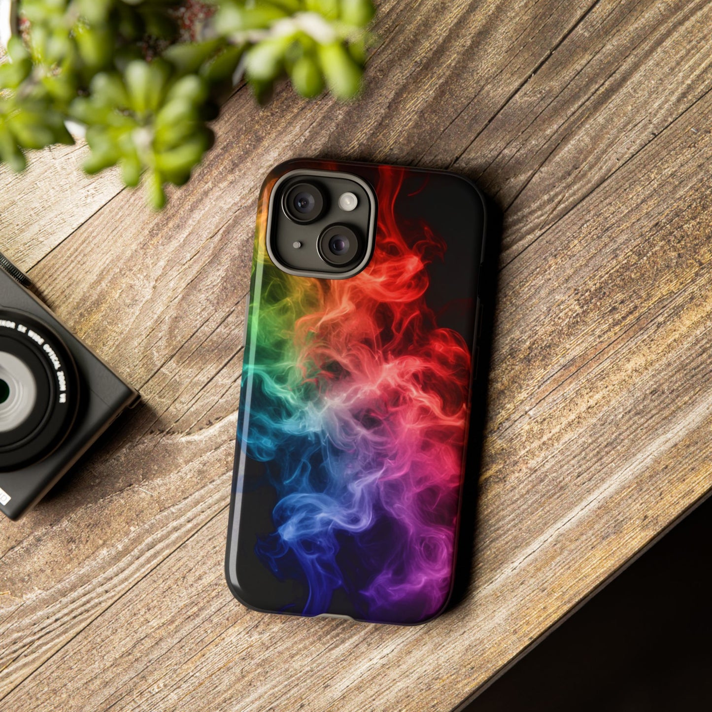 iPhone Case - Colorful Smoke Design