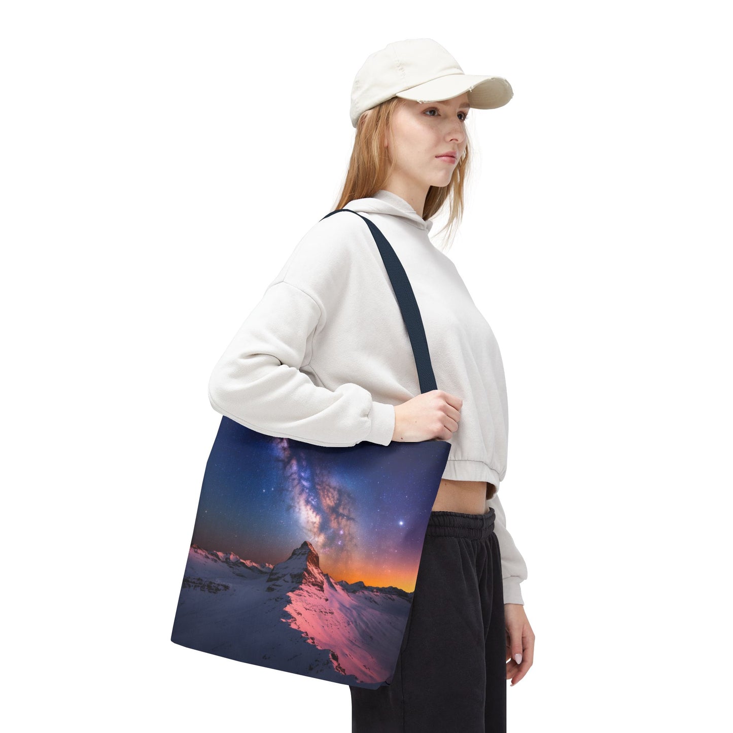 Stunning Mountain Galaxy Tote Bag - Nature Lover's Eco-Friendly Bag