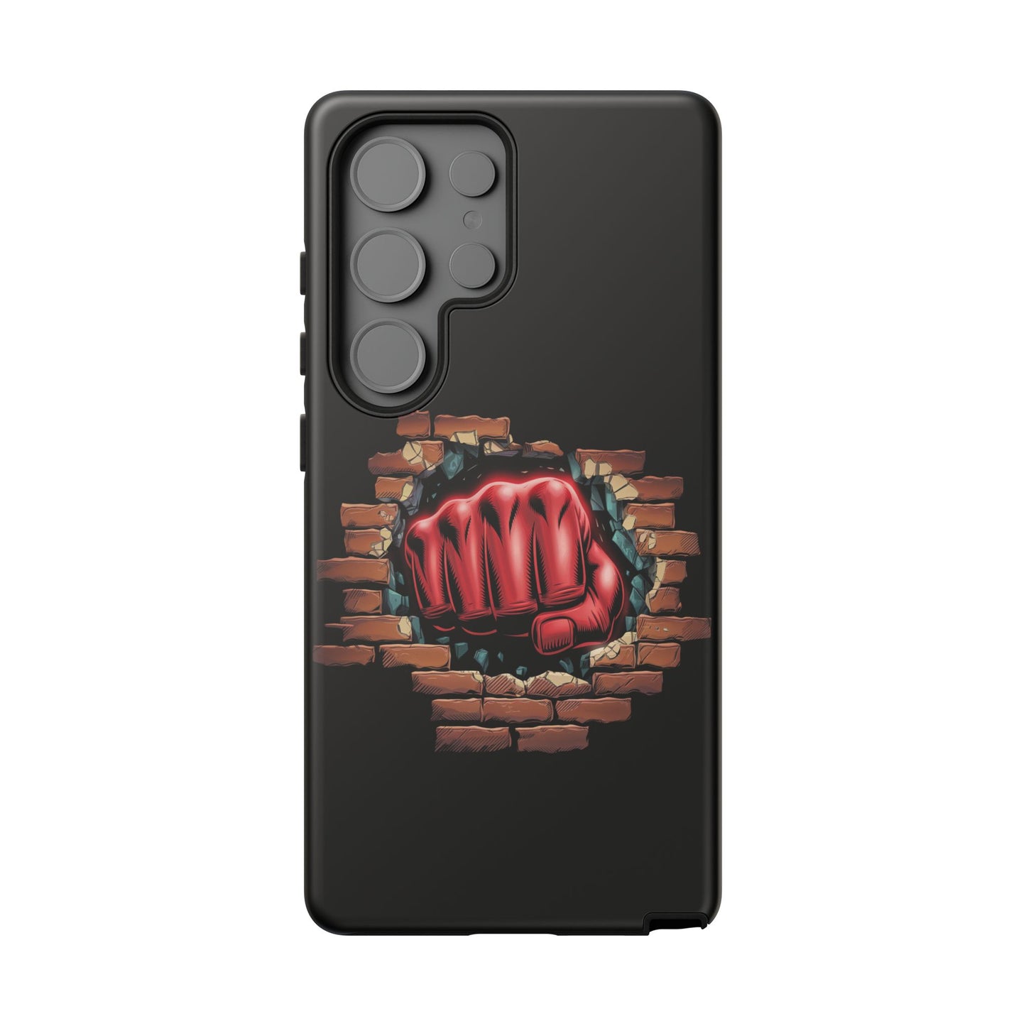 Samsung Galaxy Tough Case - Red Fist Smashing Design
