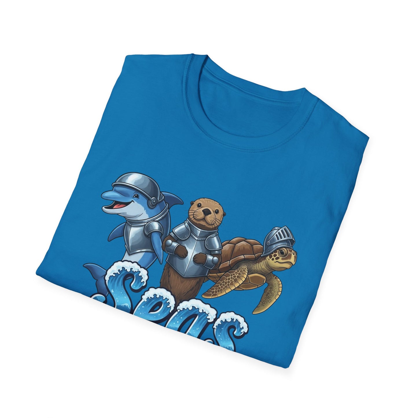 Seas the Day Shirt | Ocean Knight Animals Dolphin Otter Turtle Graphic Tee | Funny Sea Life Adventure Tee | Gift for Beach Lovers