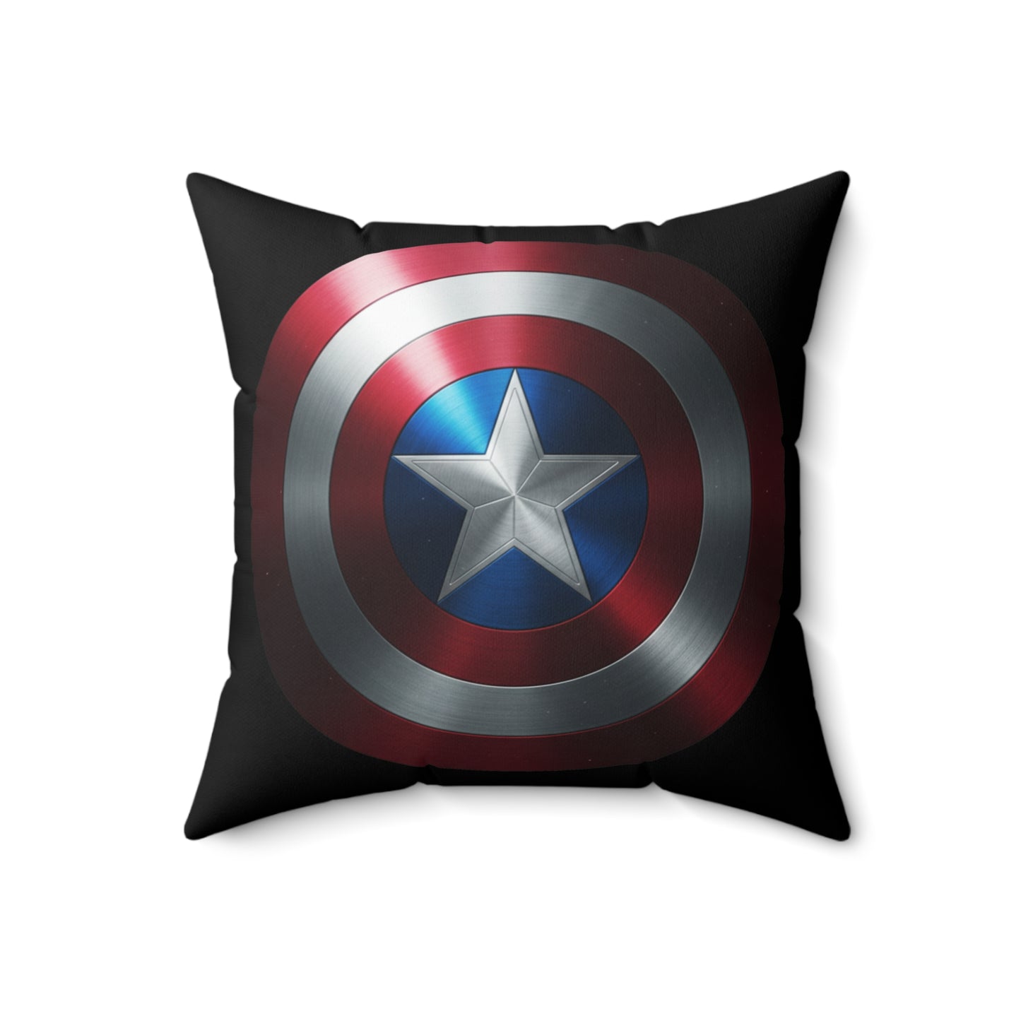 Captain Shield Spun Polyester Pillow - Heroic Home Decor