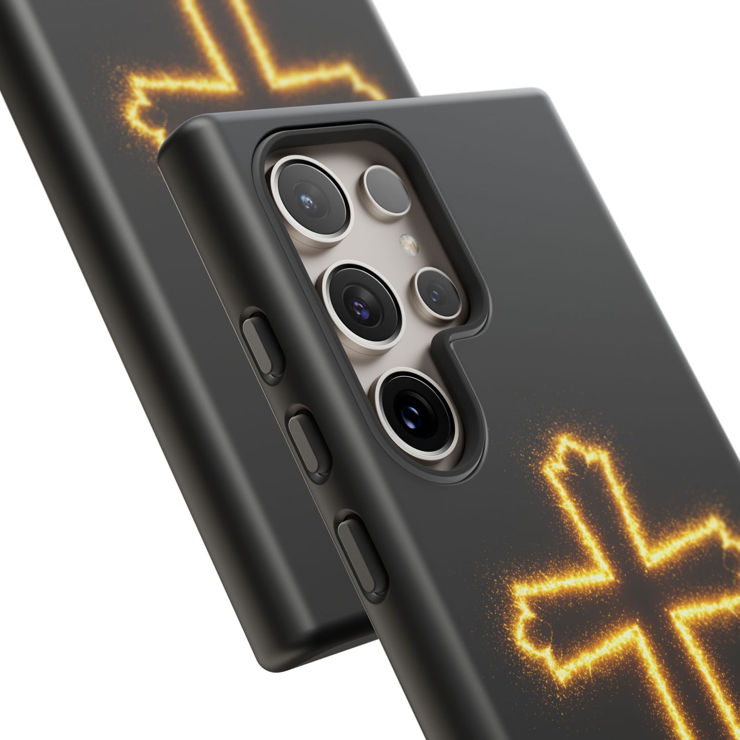 Glow-in-the-Dark Cross Samsung Phone Case - Tough Samsung Cases for Faithful Protection