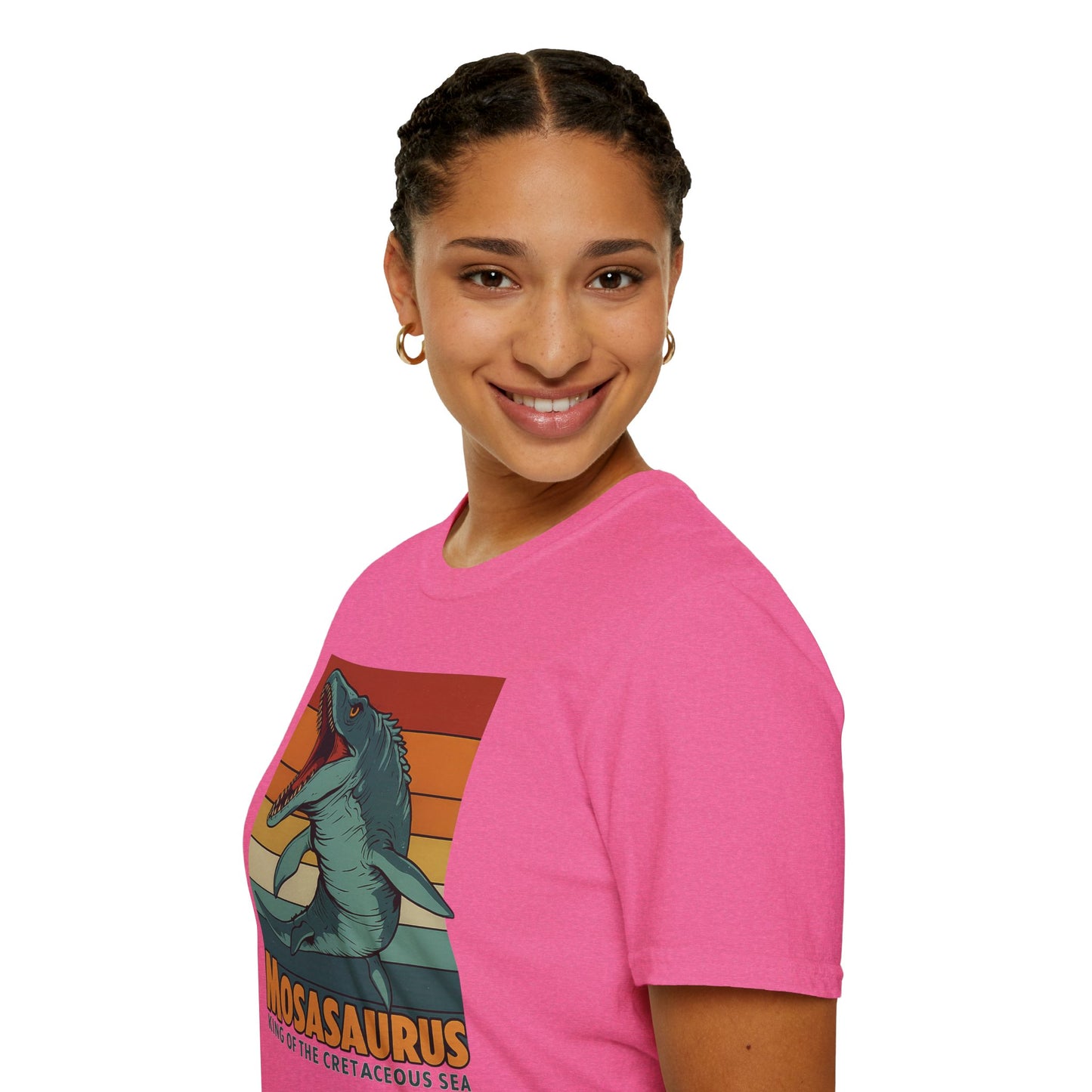 Retro Mosasaurus T-Shirt - Cretaceous Sea Monster Graphic Tee, Dinosaur Lover Gift, Paleontology Birthday, Soft Unisex Jurassic Cotton