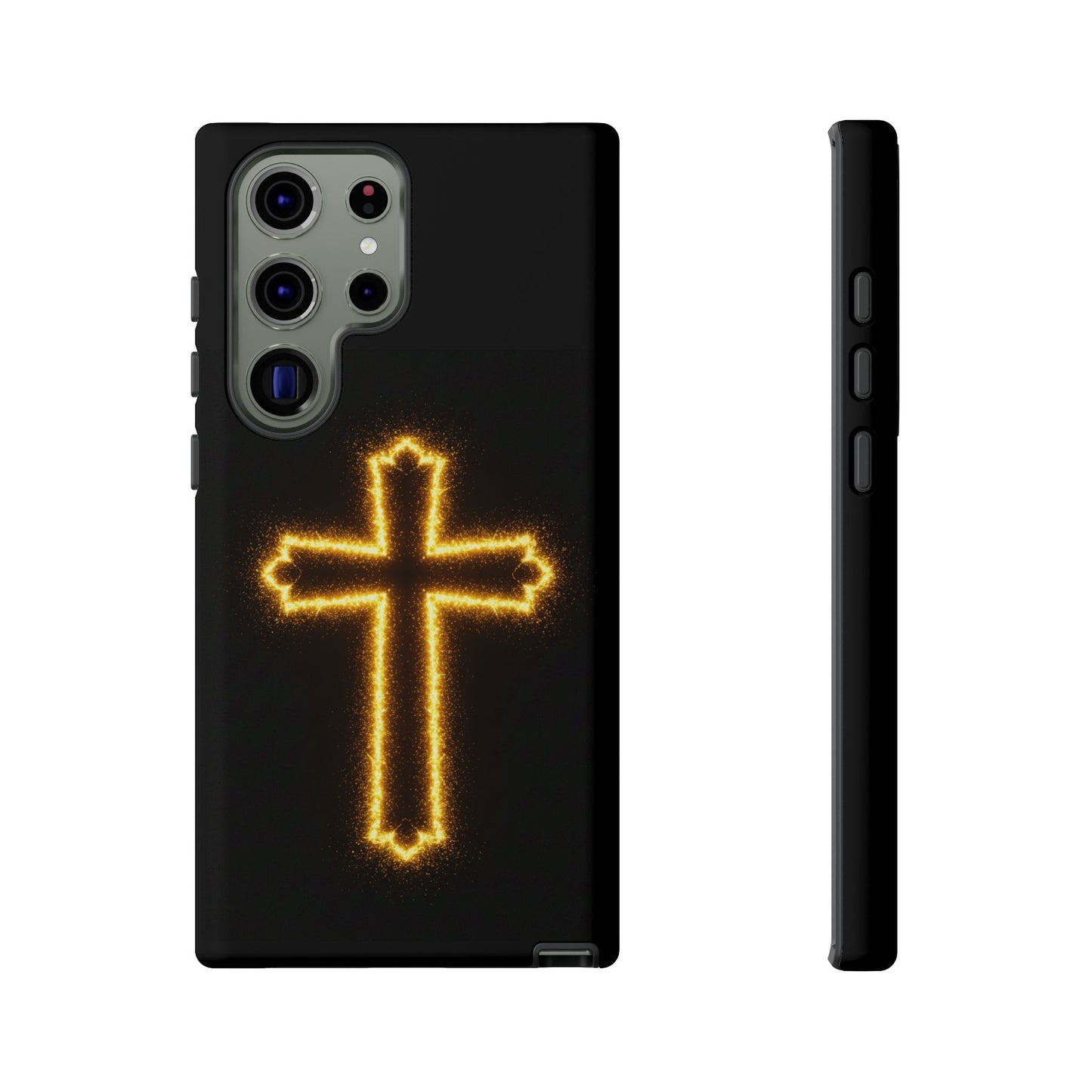 Glow-in-the-Dark Cross Samsung Phone Case - Tough Samsung Cases for Faithful Protection