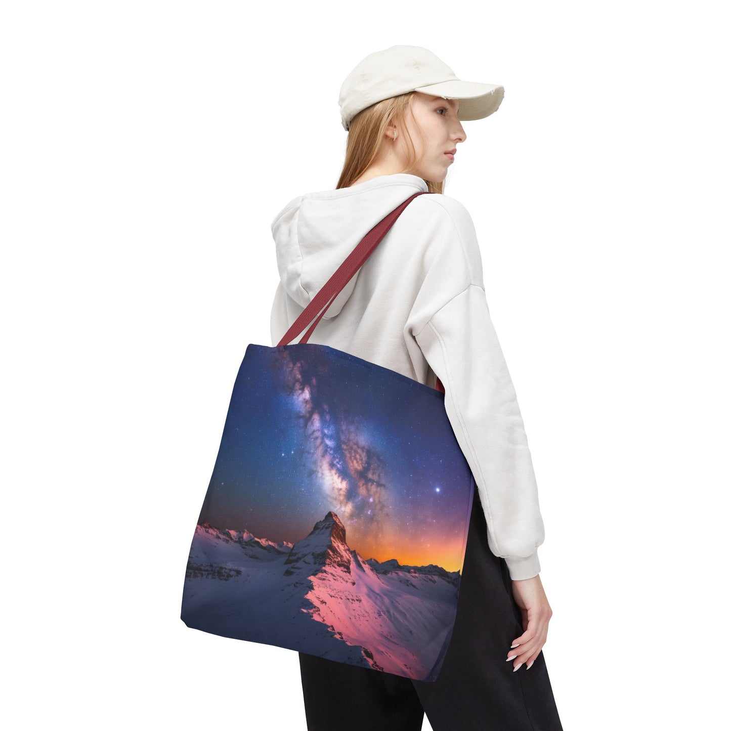 Stunning Mountain Galaxy Tote Bag - Nature Lover's Eco-Friendly Bag