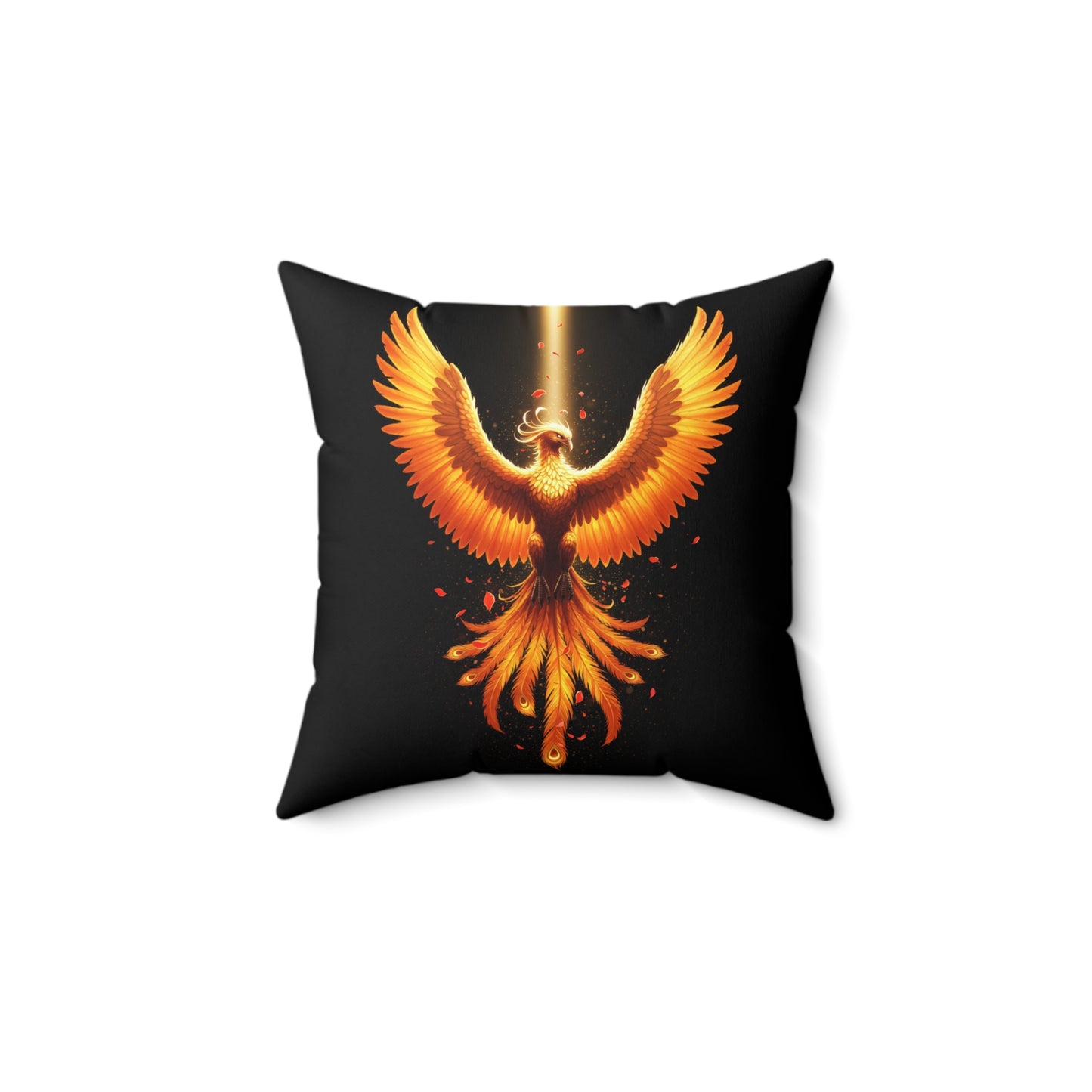Phoenix Square Pillow Mythical Pillow Legendary Decor Modern Home Decor Throw Pillow