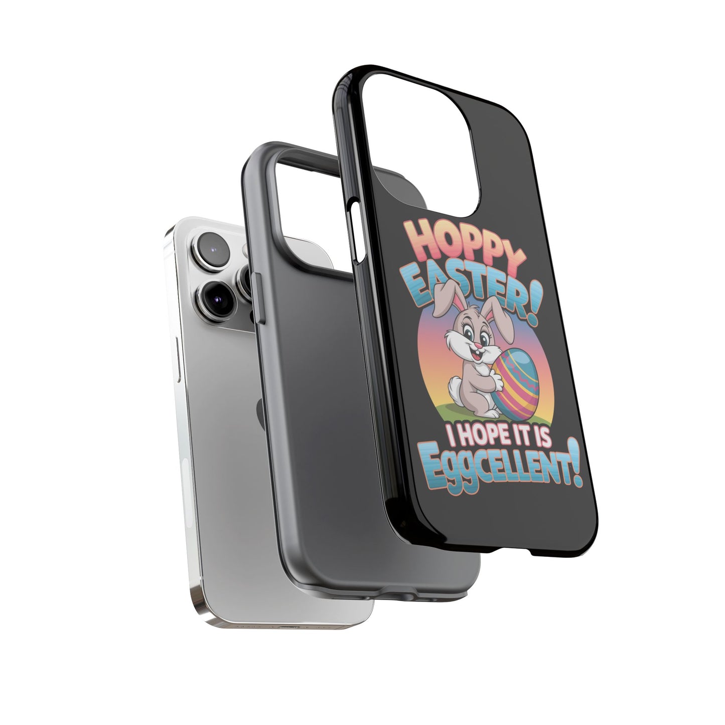 iPhone Case Easter Bunny 'Hoppy Easter I Hope it is Eggcellent' Easter Phone Case Easter Bunny