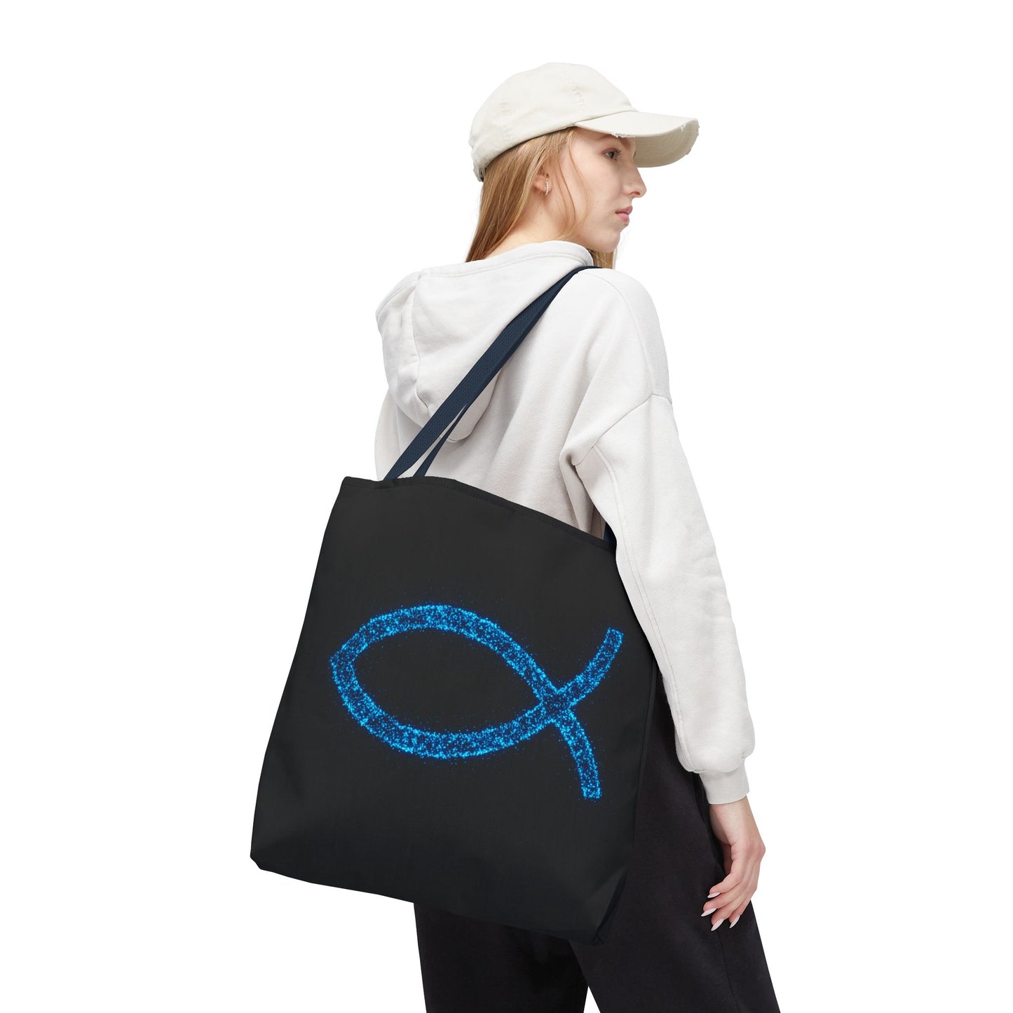 Sparkling Fish Symbol Tote Bag - Inspirational Vibes