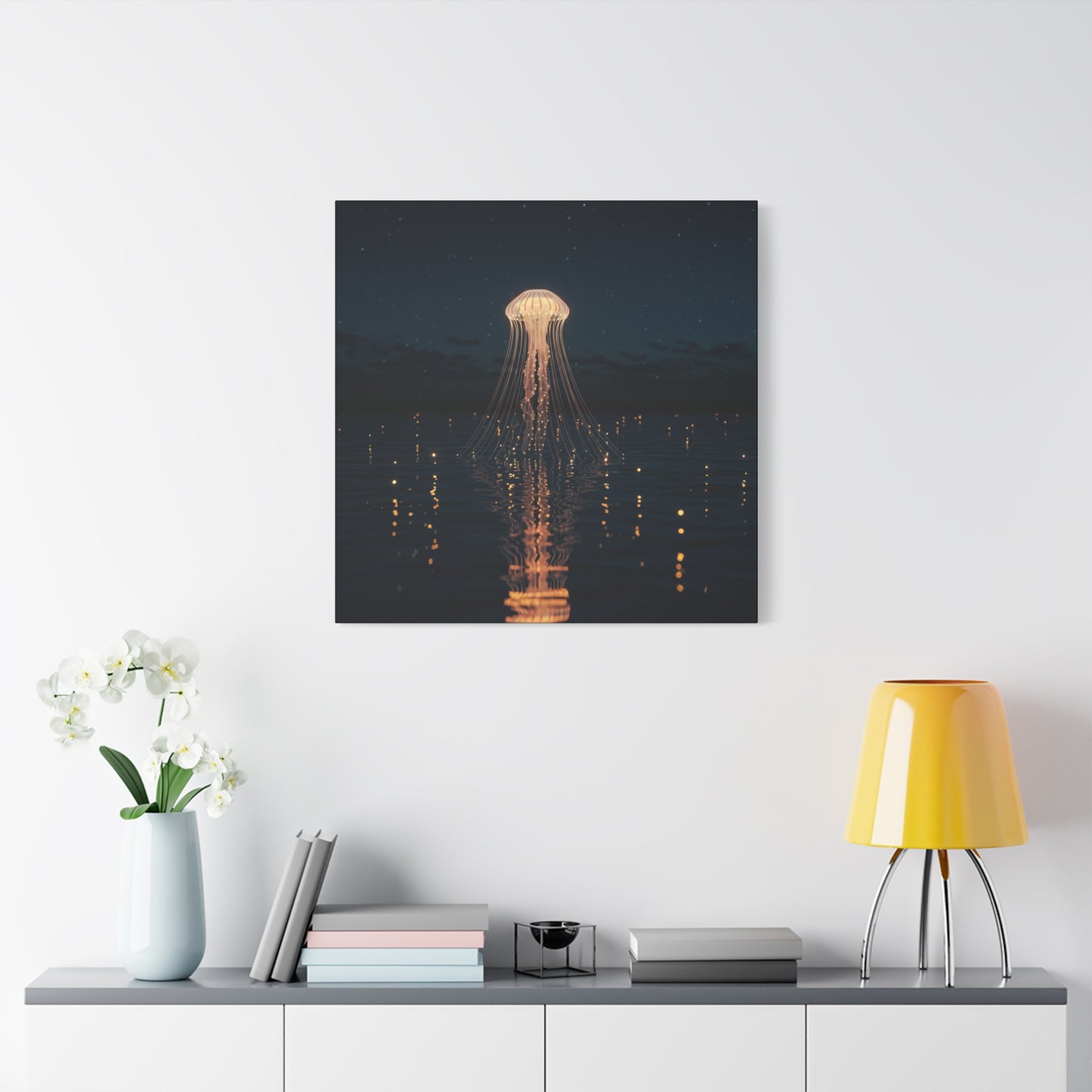 Canvas Art, Jellyfish Emerging from a Lake