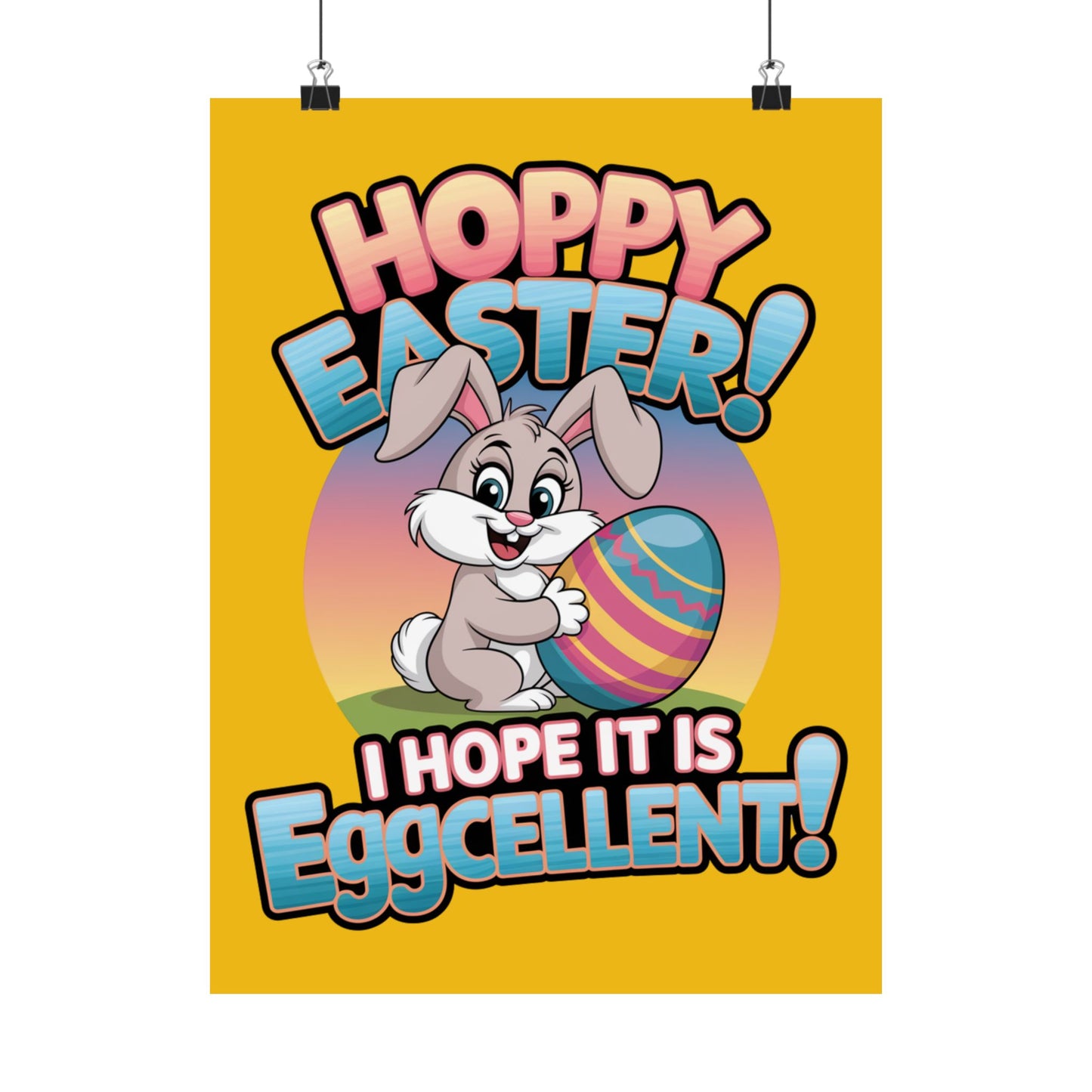 Easter Bunny Poster Easter Decor Easter Bunny Decor Home Decor Holiday Decorations Easter Art Wall Art