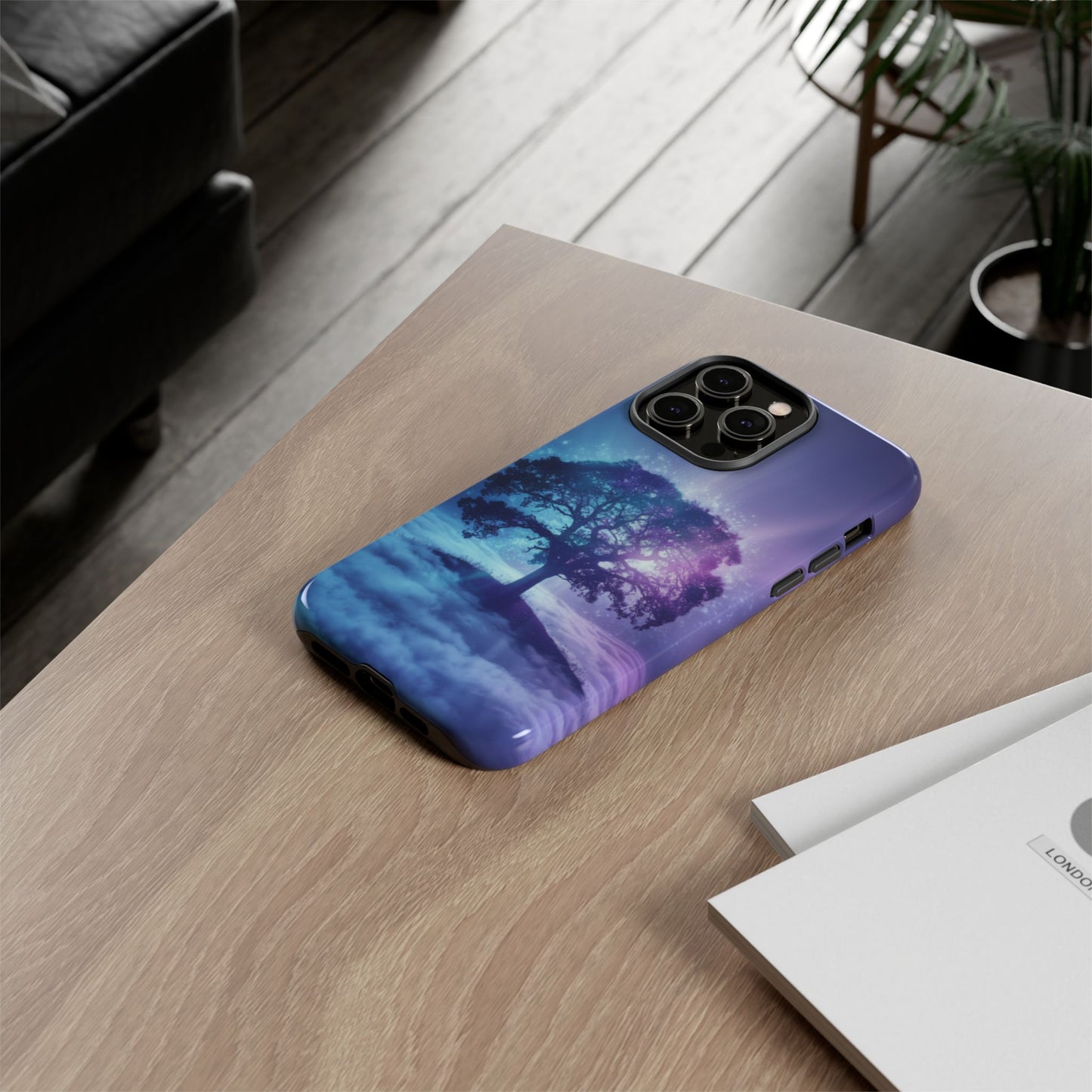 iPhone Case with Dreamy Tree Design