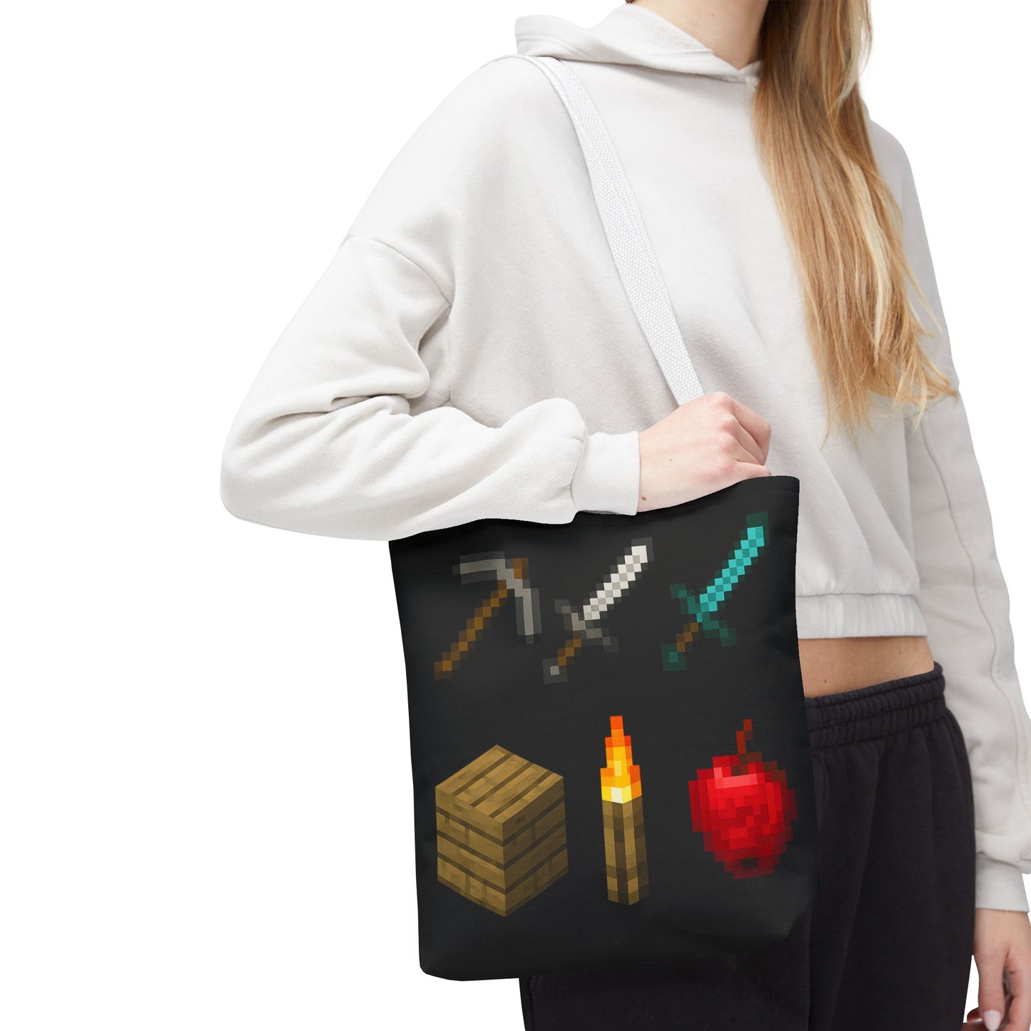 Minecraft Inspired Tote Bag Adventure Awaits Shopping Bag Reusable Tote Summer Bag