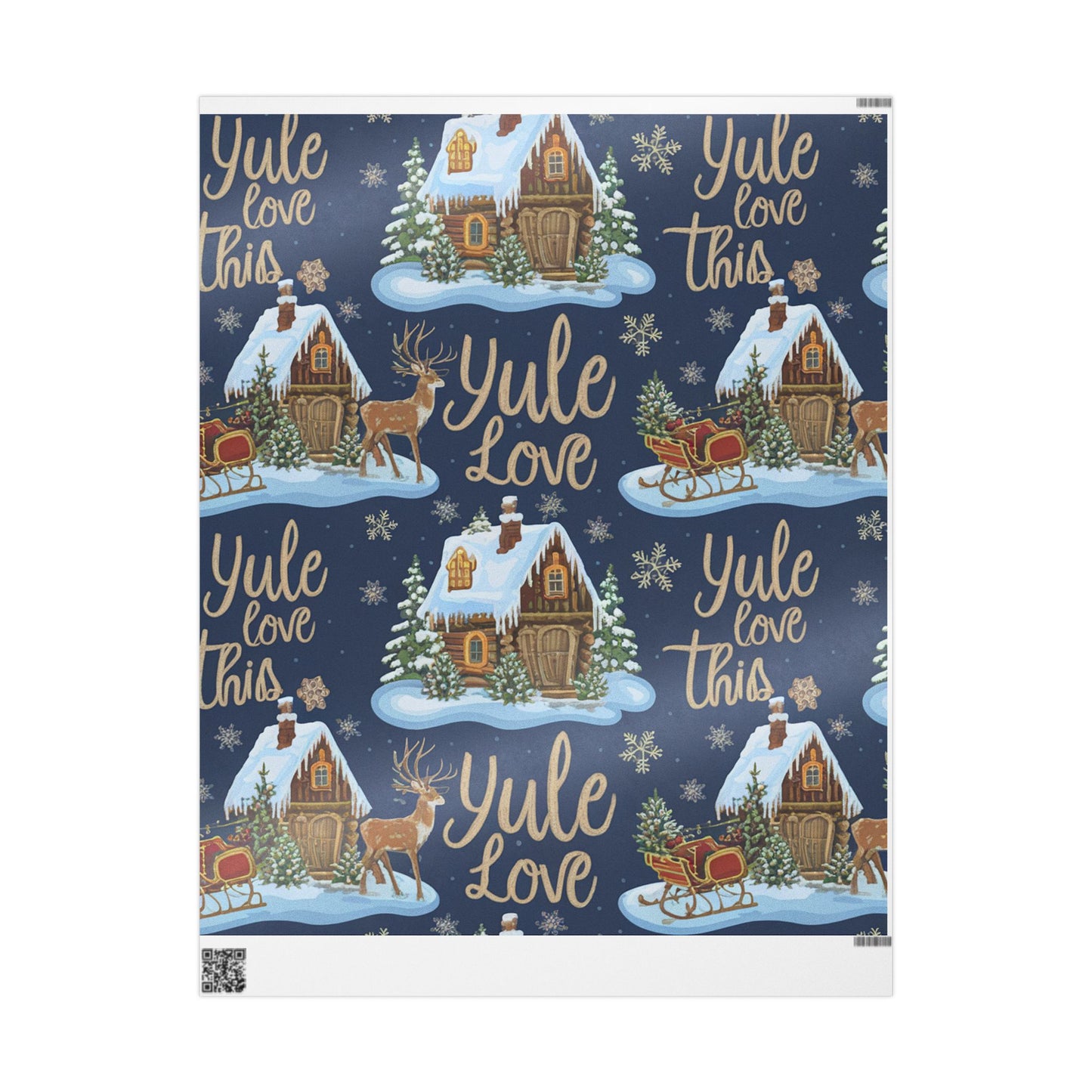 Christmas Wrapping Papers, Holiday Gift Wrap, Festive Packaging Supplies, Xmas Present Paper, Yule Love This Design