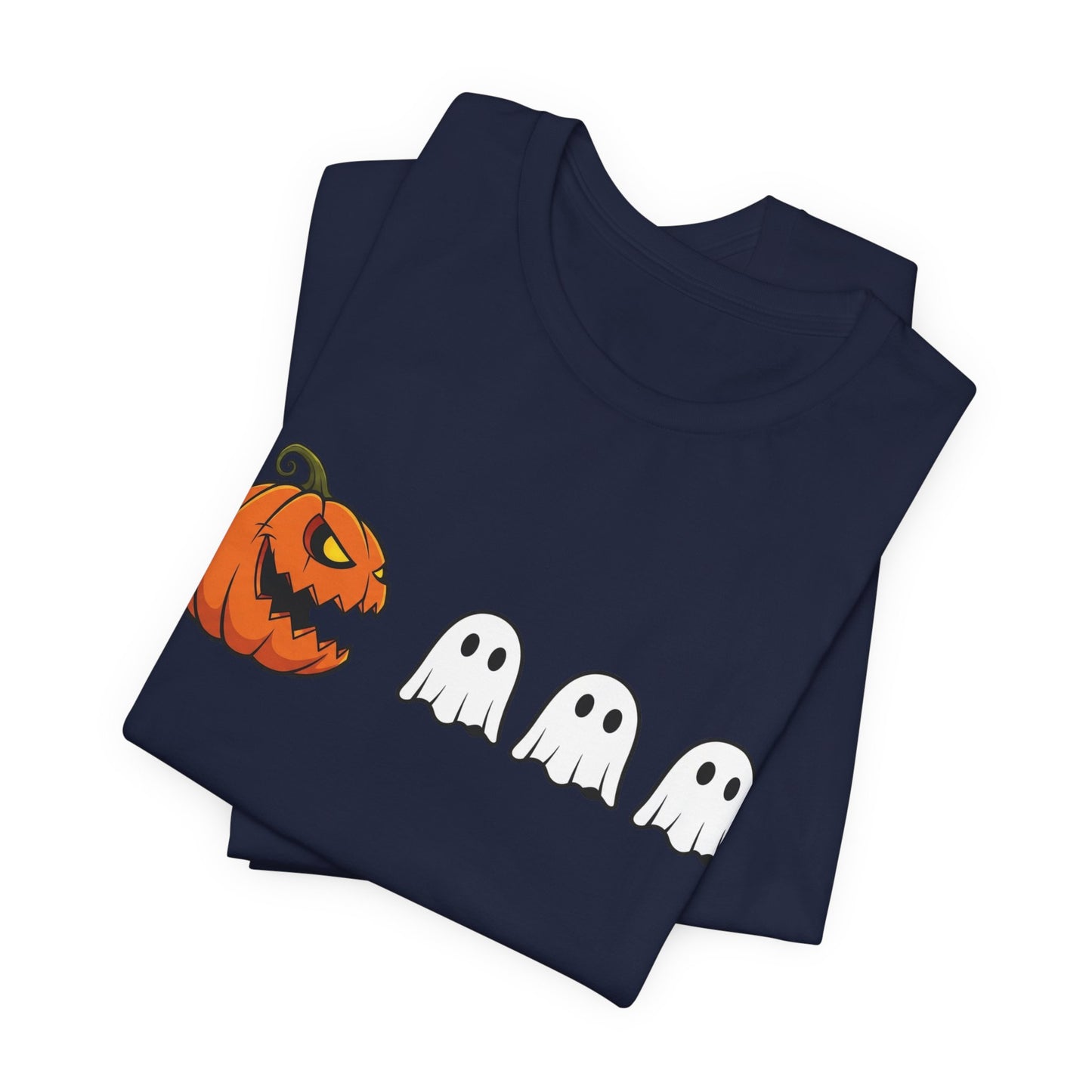 Pumpkin Pac-Man Shirt, Halloween Arcade Tee, Pumpkin Chase Ghosts Tee, Retro Gaming Halloween, Spooky Season Shirt, Vintage Game Pumpkin Top