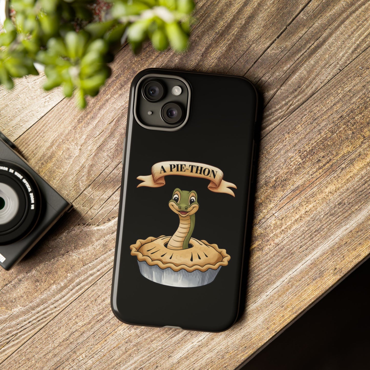 iPhone Case - 'Pie-Thon' Snake Pie Funny Tough Case
